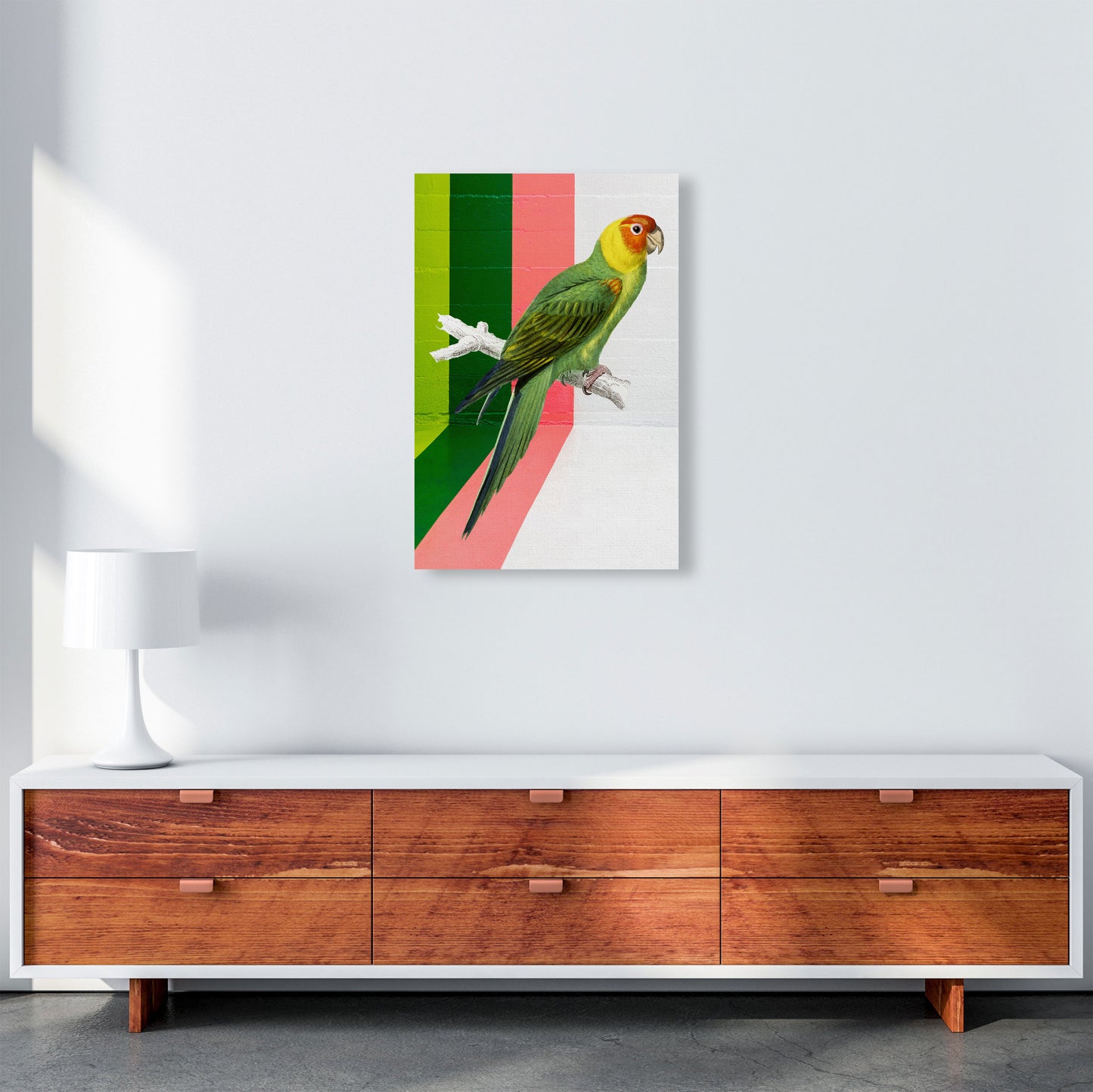 Graffiti Bird Art Print by Seven Trees Design A2 Canvas