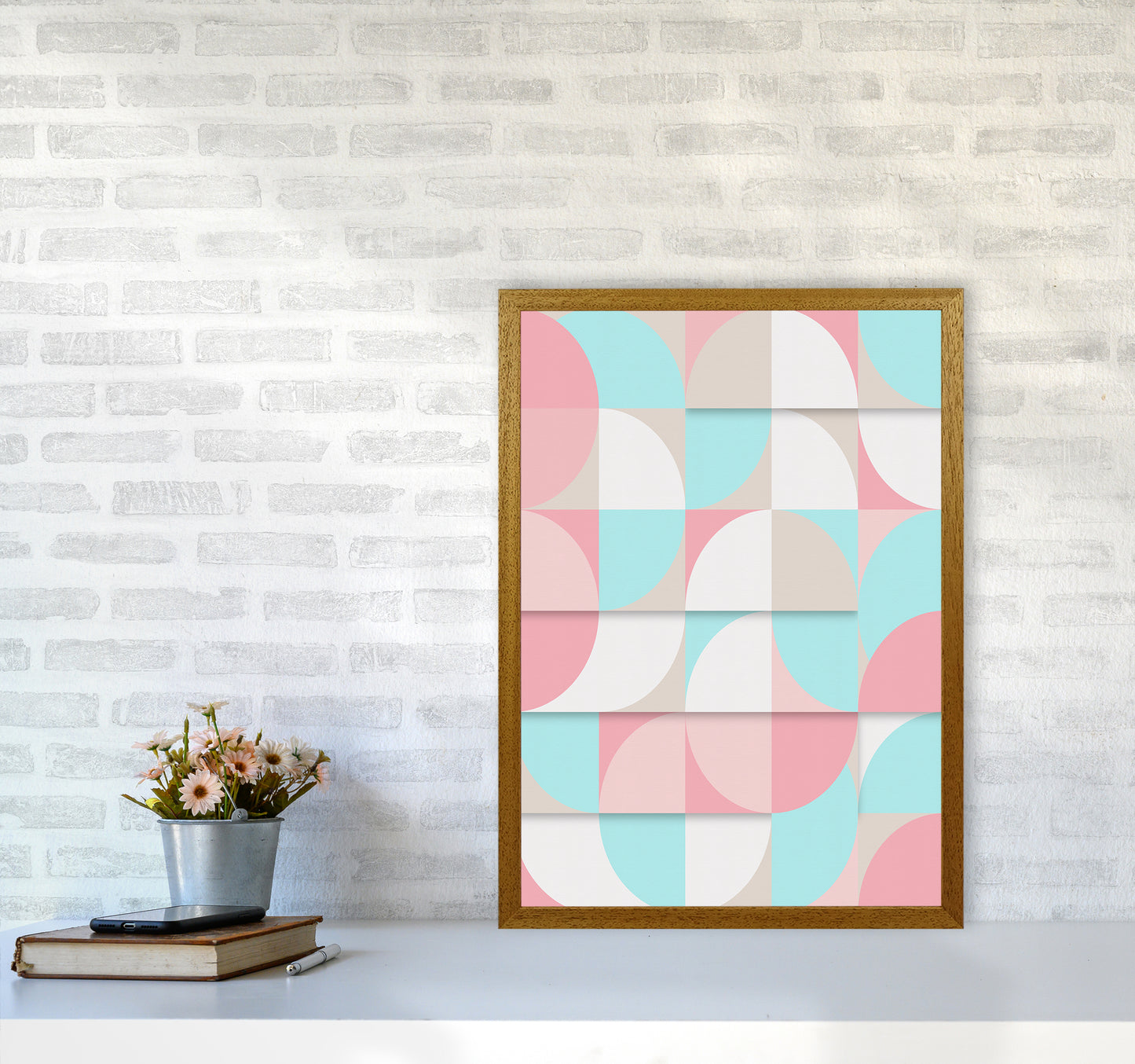 The Scandinavian Geometry Art Print by Seven Trees Design