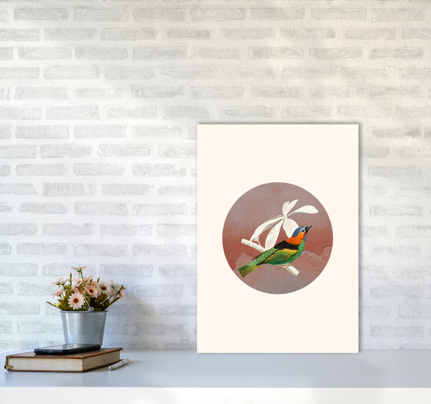 Bird Collage II Art Print by Seven Trees Design A2 Black Frame