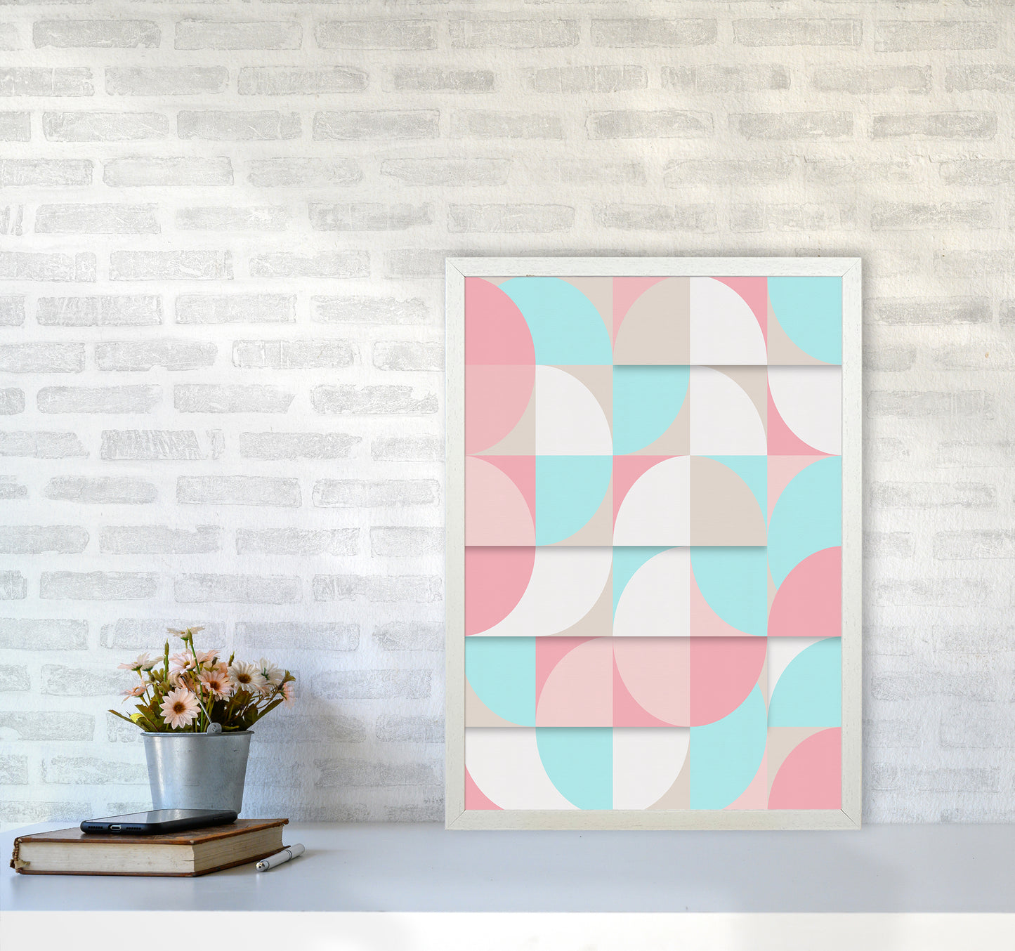 The Scandinavian Geometry Art Print by Seven Trees Design