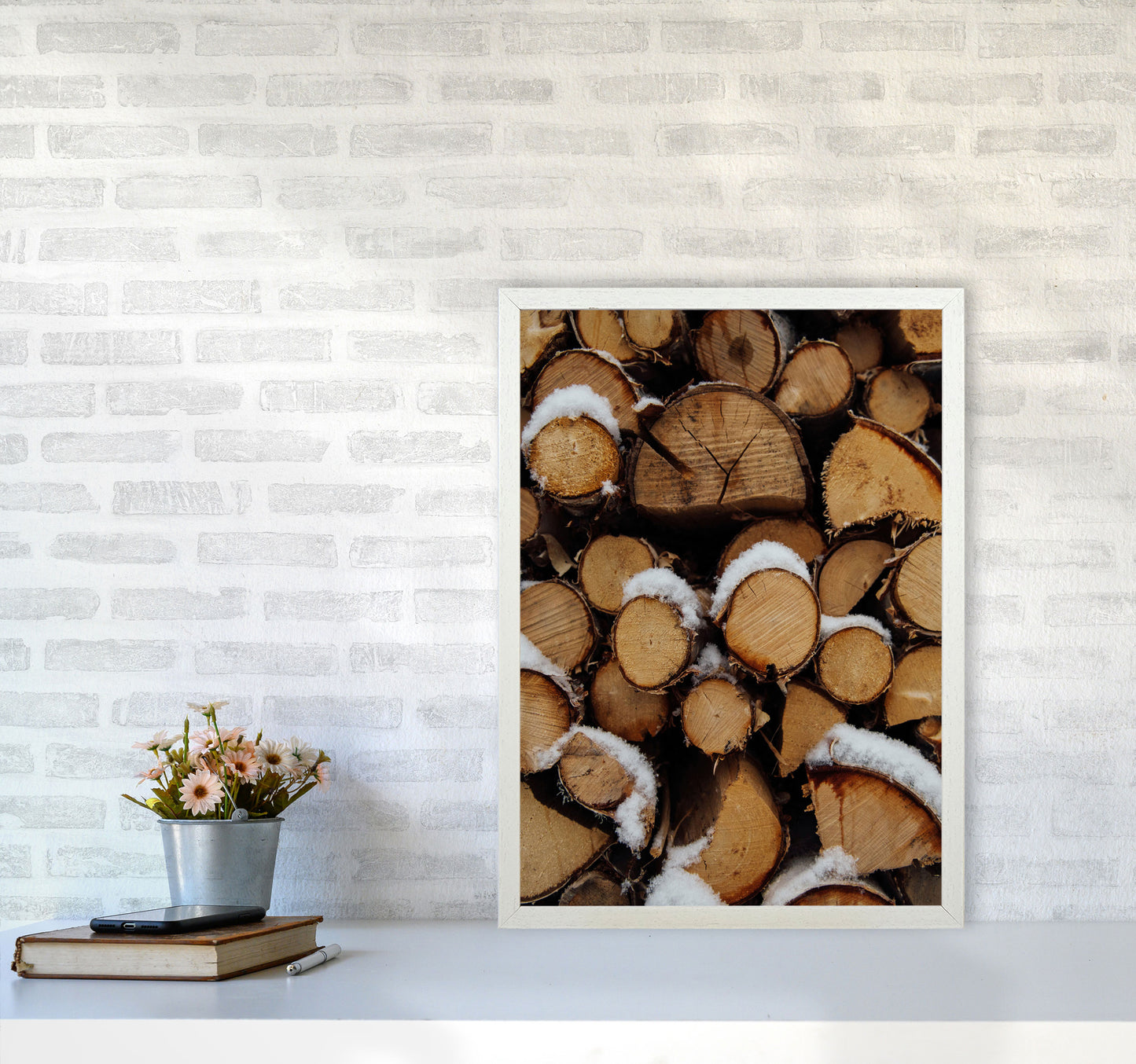 Wood Art Print by Seven Trees Design A2 Oak Frame