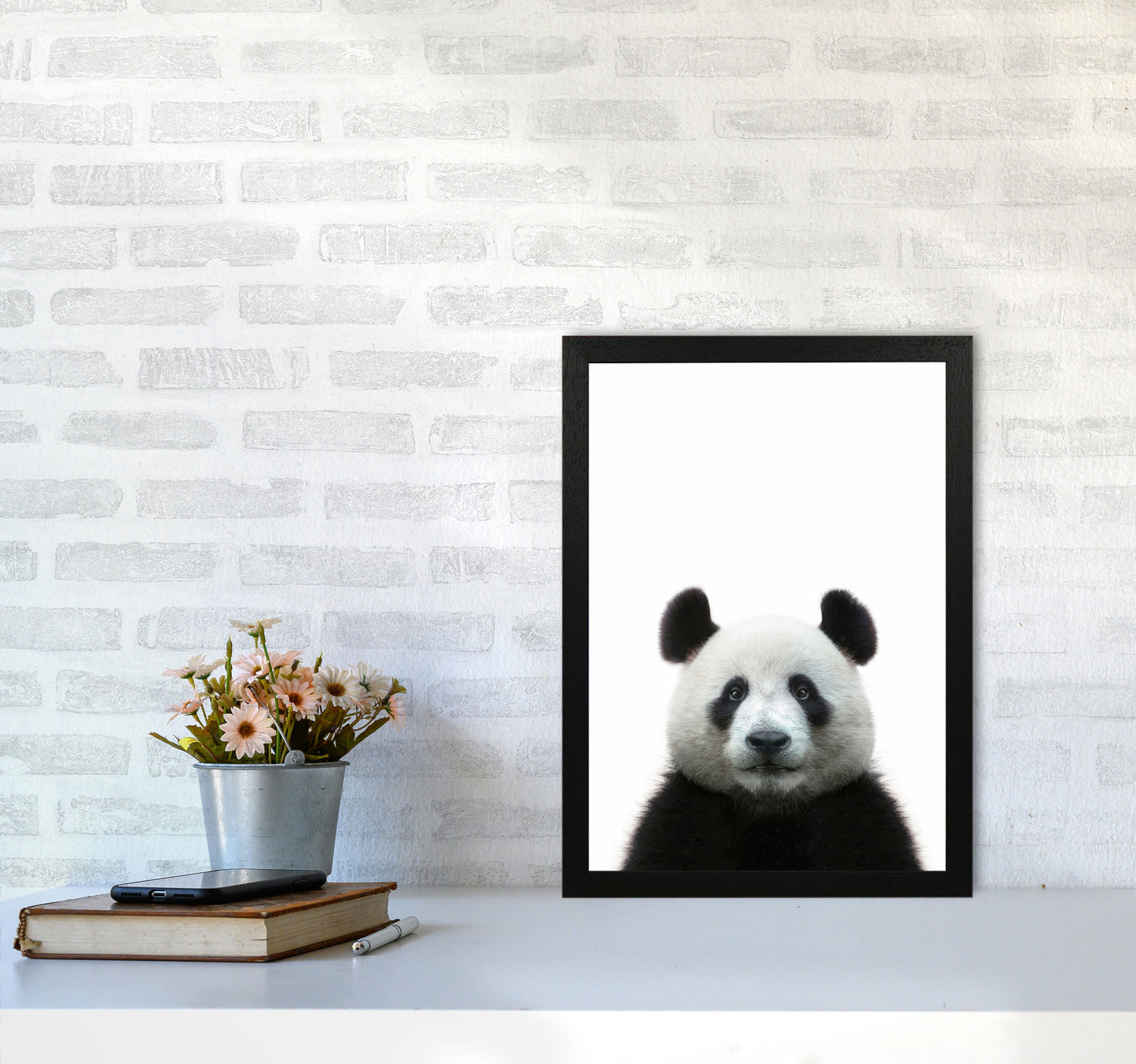 The Panda Art Print by Seven Trees Design A3 White Frame