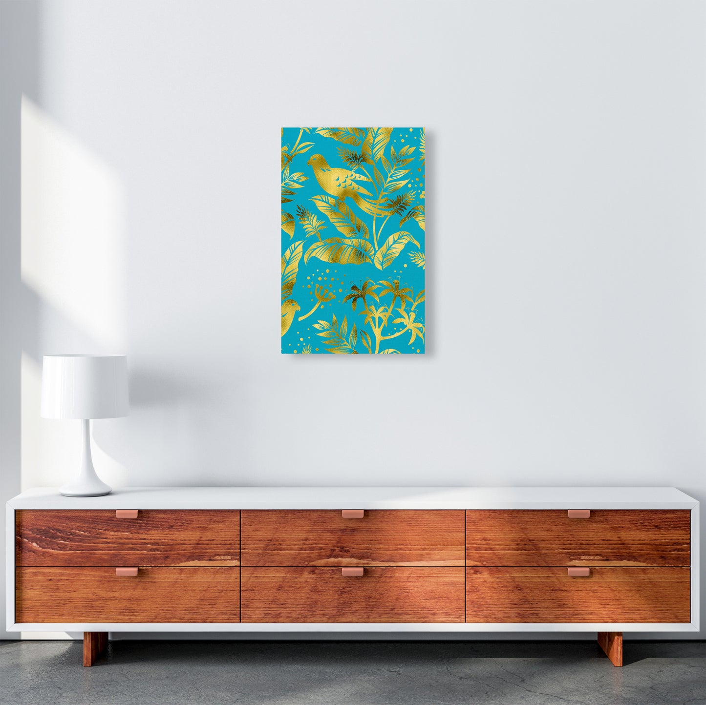Gold Fauna Art Print by Seven Trees Design A3 Canvas