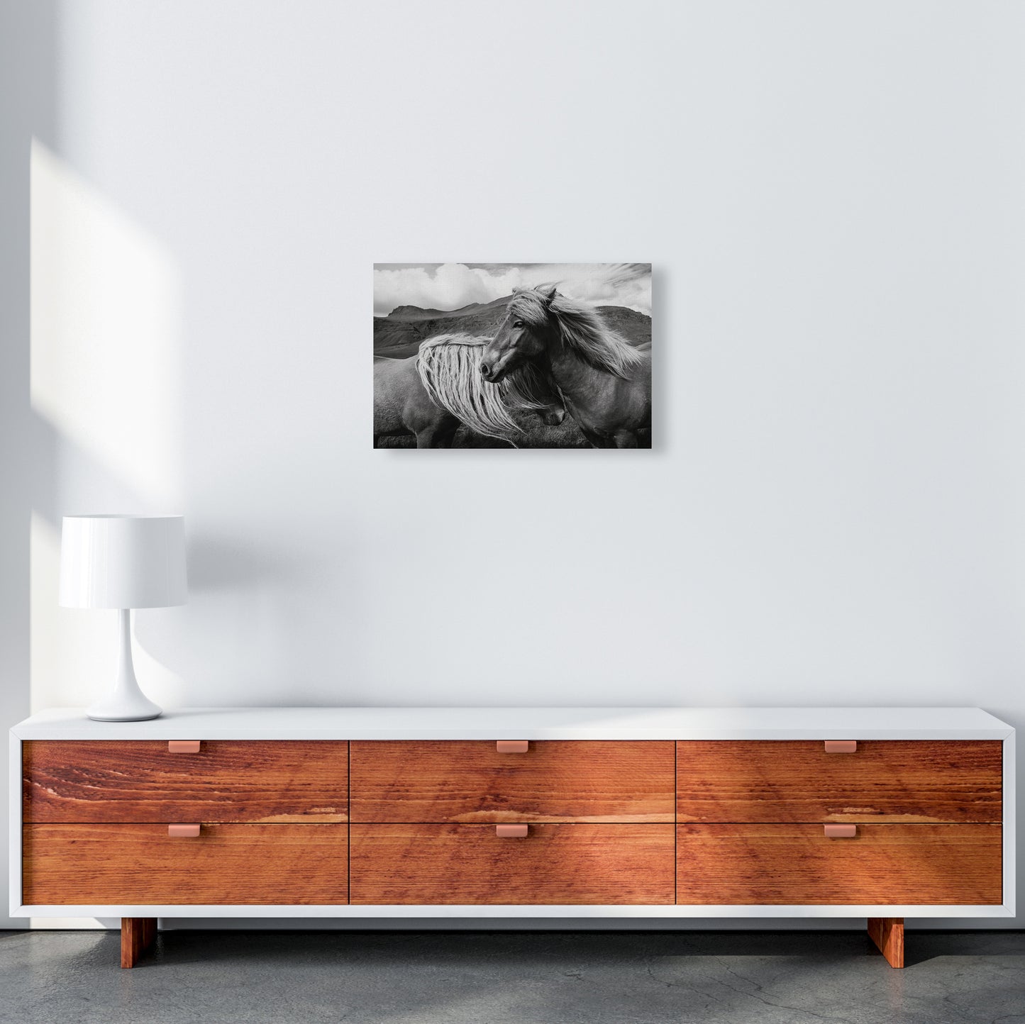 Horses In The Sky Photography Art Print by Seven Trees Design A3 Canvas