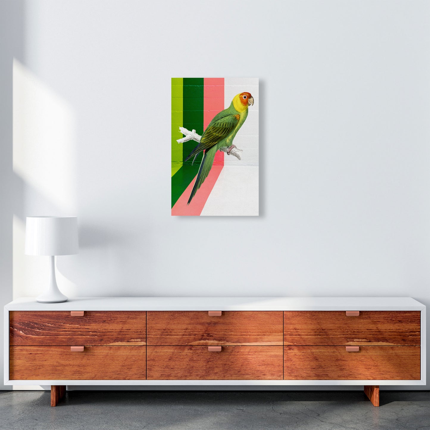Graffiti Bird Art Print by Seven Trees Design A3 Canvas