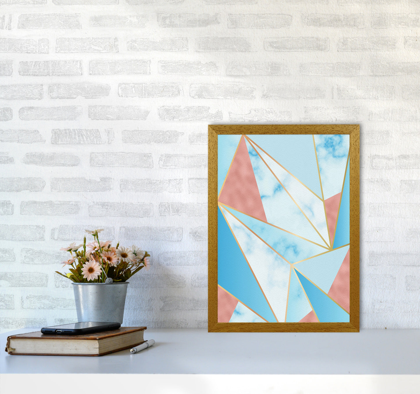 Geometric Sky Art Print by Seven Trees Design A3 Print Only