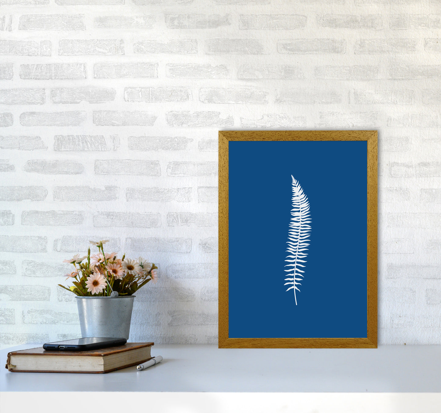 Blue Botanical I Art Print by Seven Trees Design A3 Print Only