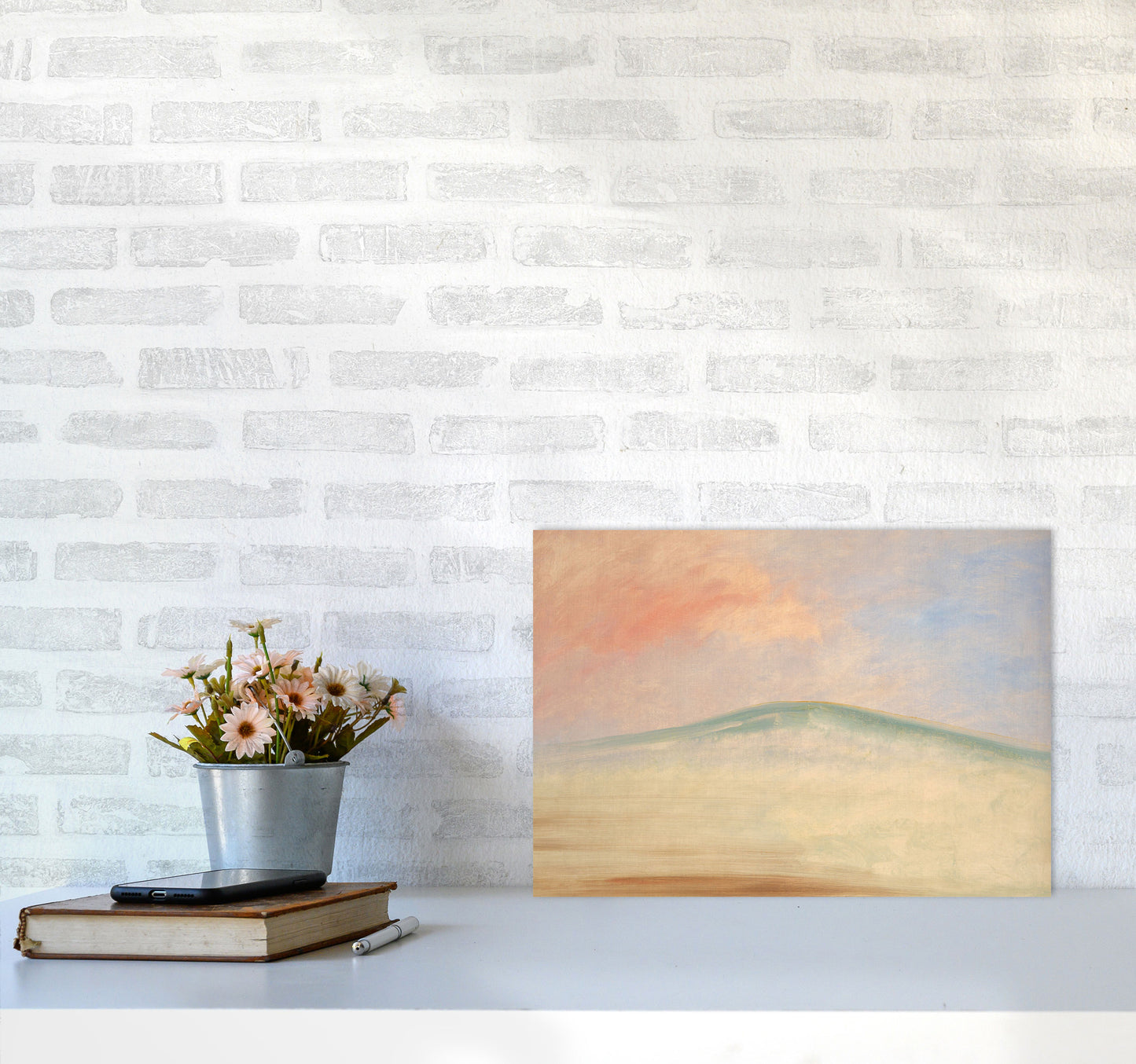 Mountain In the Sky Art Print by Seven Trees Design A3 Black Frame