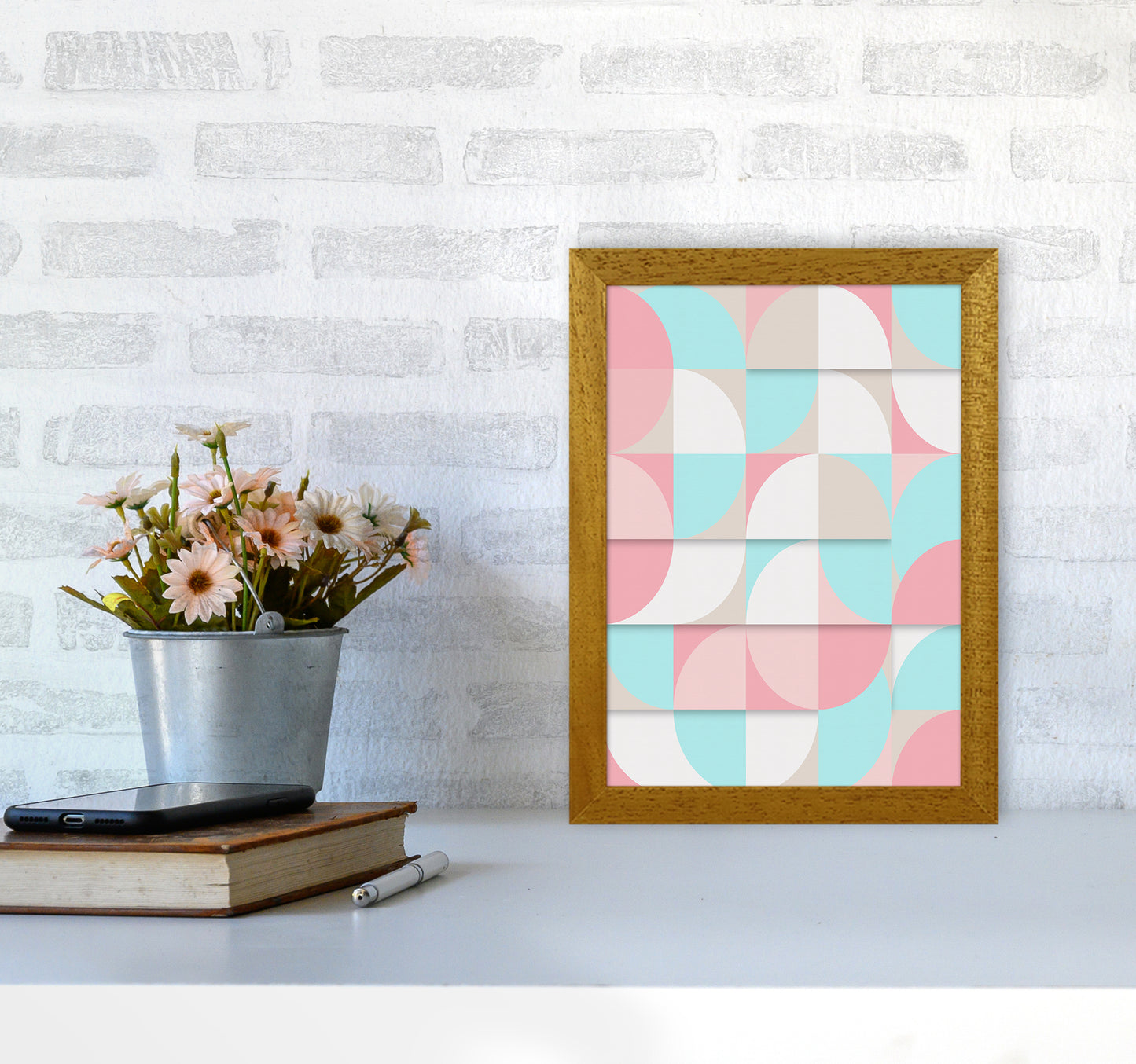 The Scandinavian Geometry Art Print by Seven Trees Design