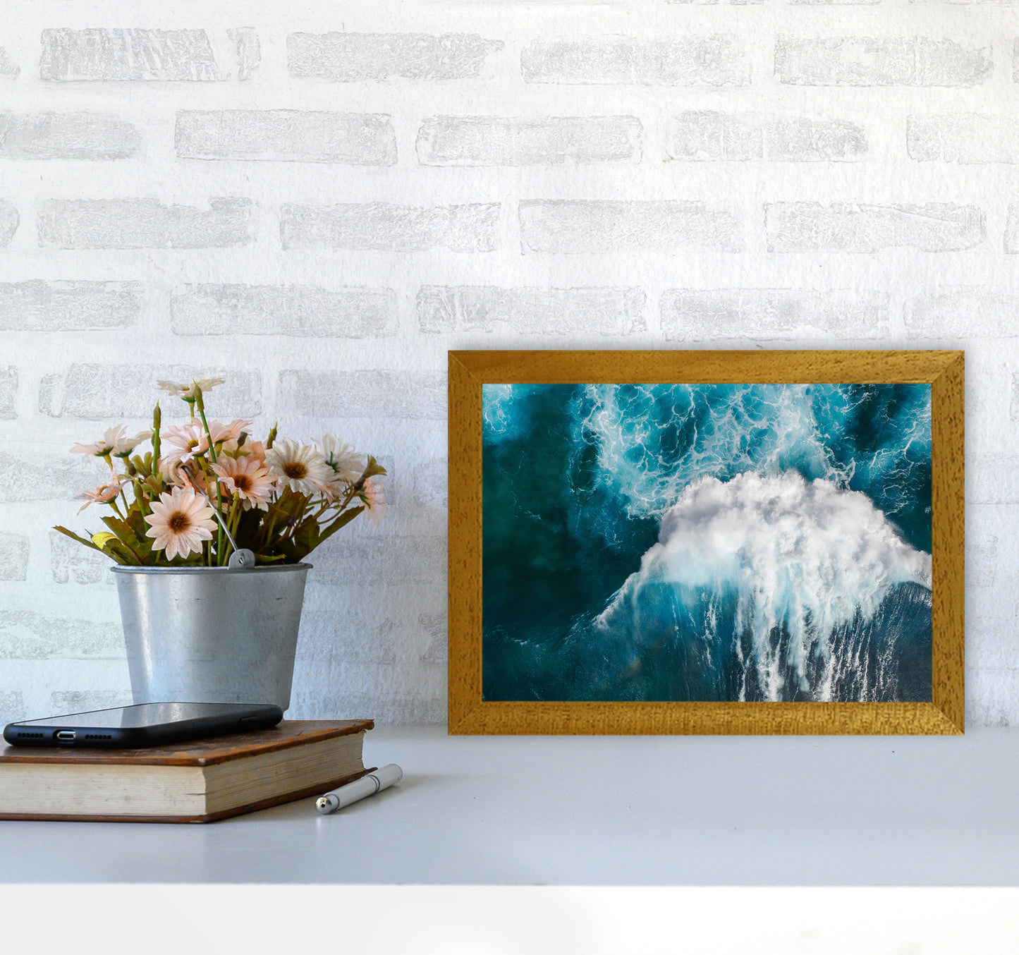 The wave Art Print by Seven Trees Design A4 Print Only