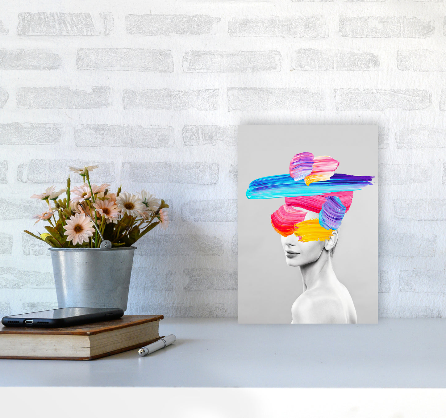 Beauty In Colors I Fashion Art Print by Seven Trees Design A4 Black Frame