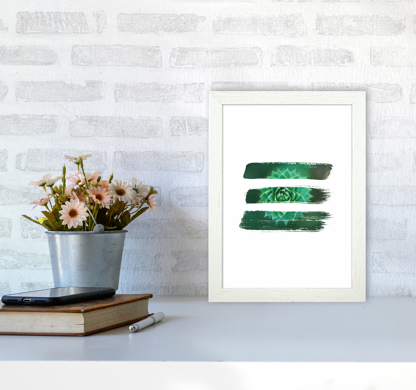 Modern Succulent I Art Print by Seven Trees Design
