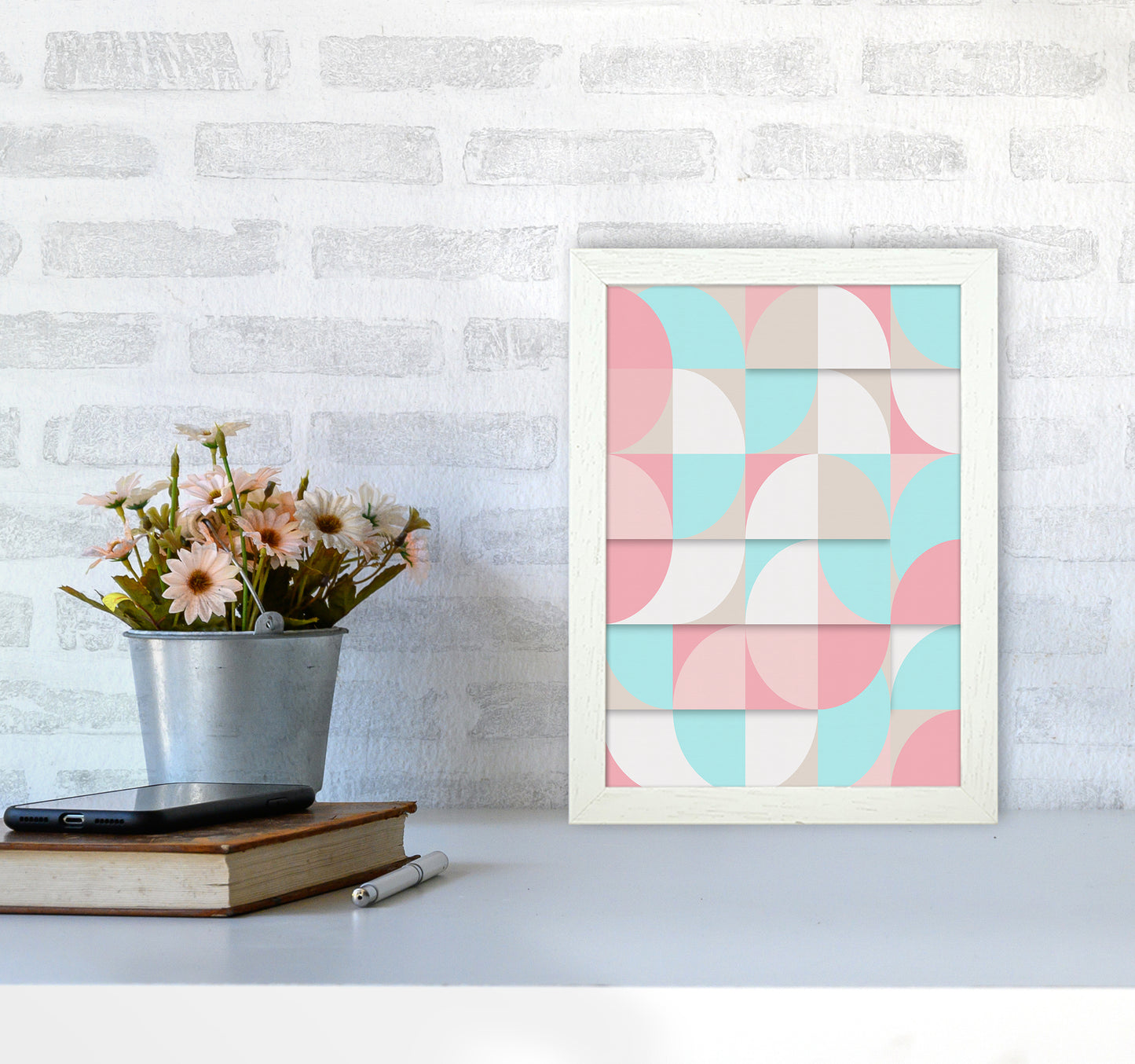 The Scandinavian Geometry Art Print by Seven Trees Design