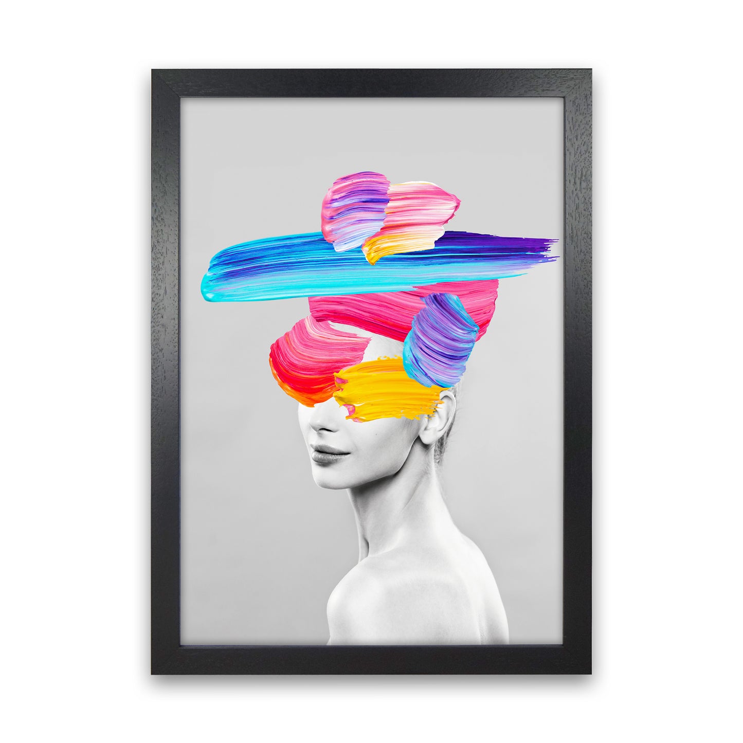 Beauty In Colors I Fashion Art Print by Seven Trees Design Black Grain