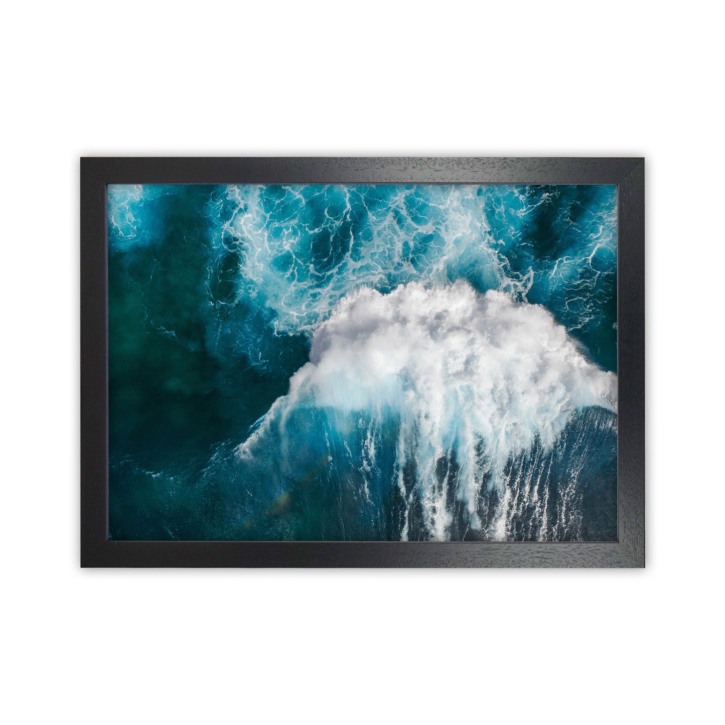 The wave Art Print by Seven Trees Design Black Grain