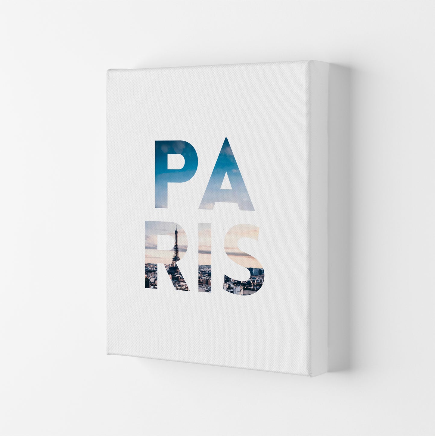 Paris Collage Letters Art Print by Seven Trees Design Canvas