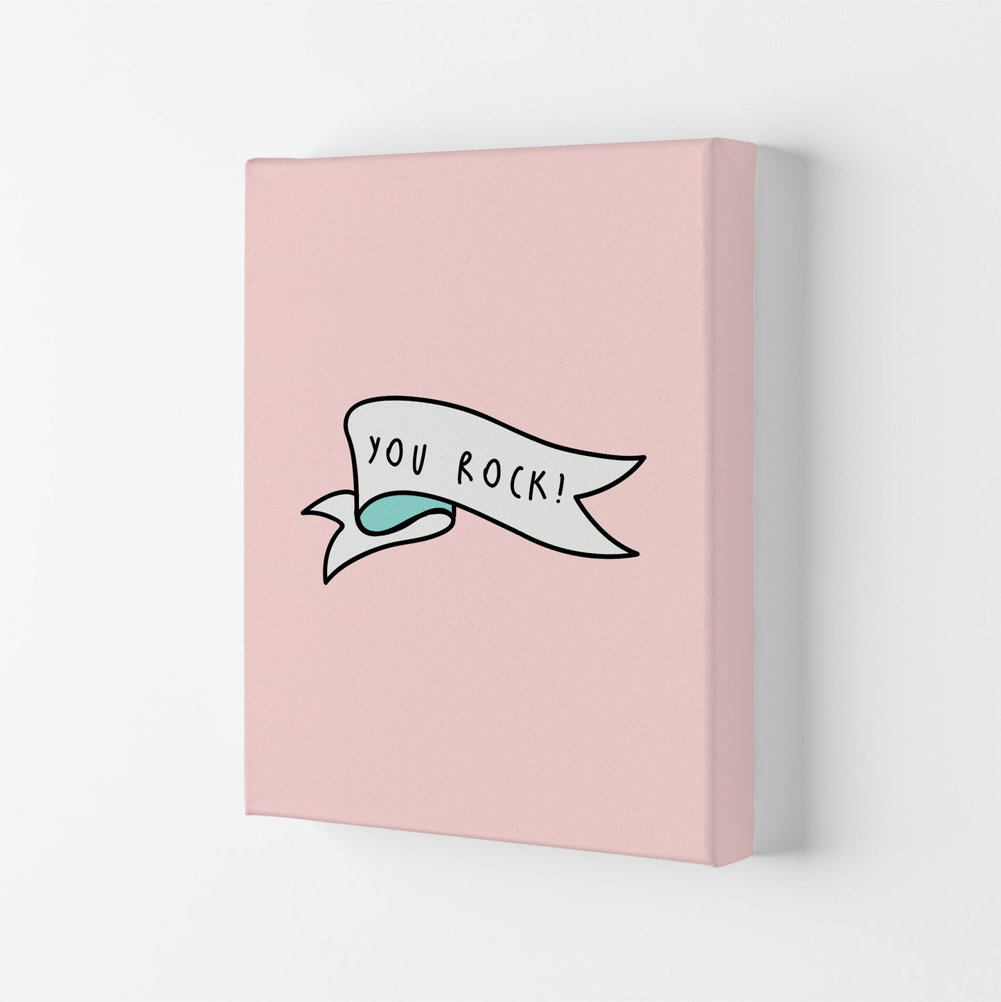 You Rock Quote Art Print by Seven Trees Design Canvas