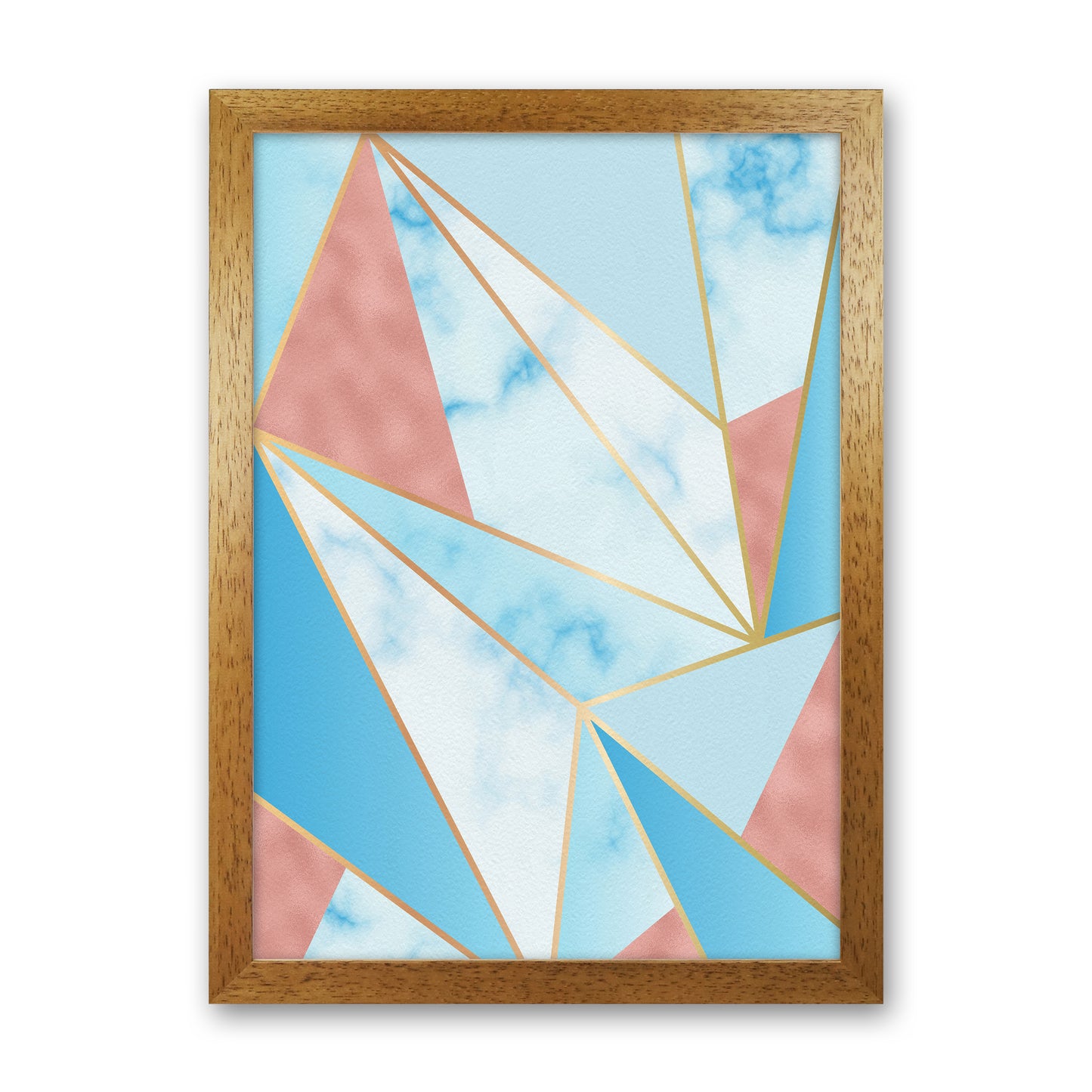 Geometric Sky Art Print by Seven Trees Design Oak Grain