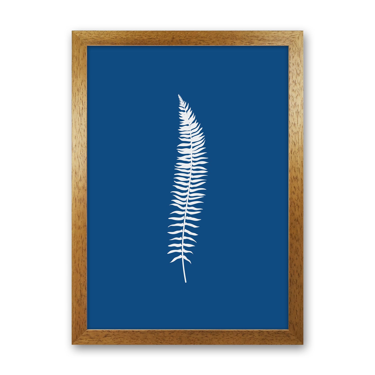 Blue Botanical I Art Print by Seven Trees Design Oak Grain