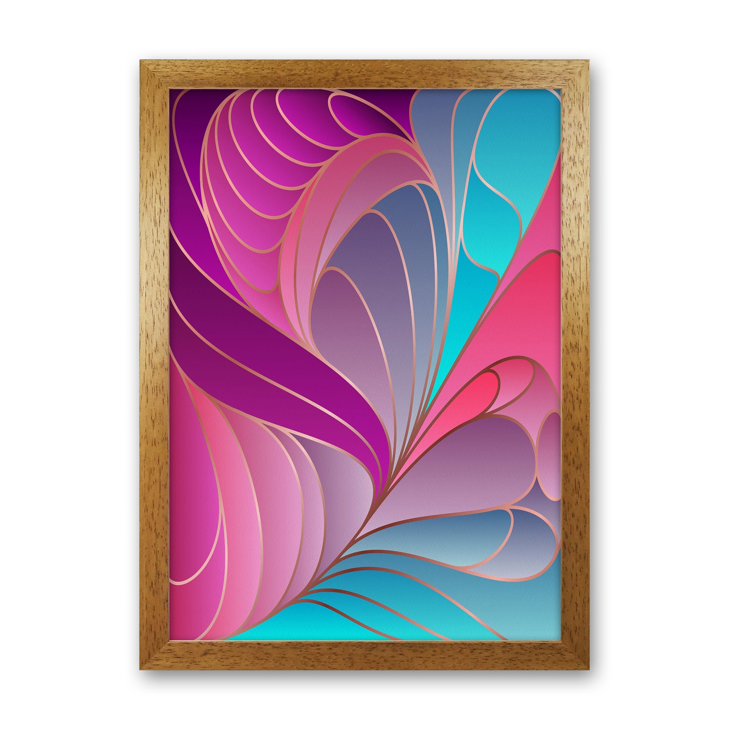 Colorful Art Deco II_ Art Print by Seven Trees Design Oak Grain