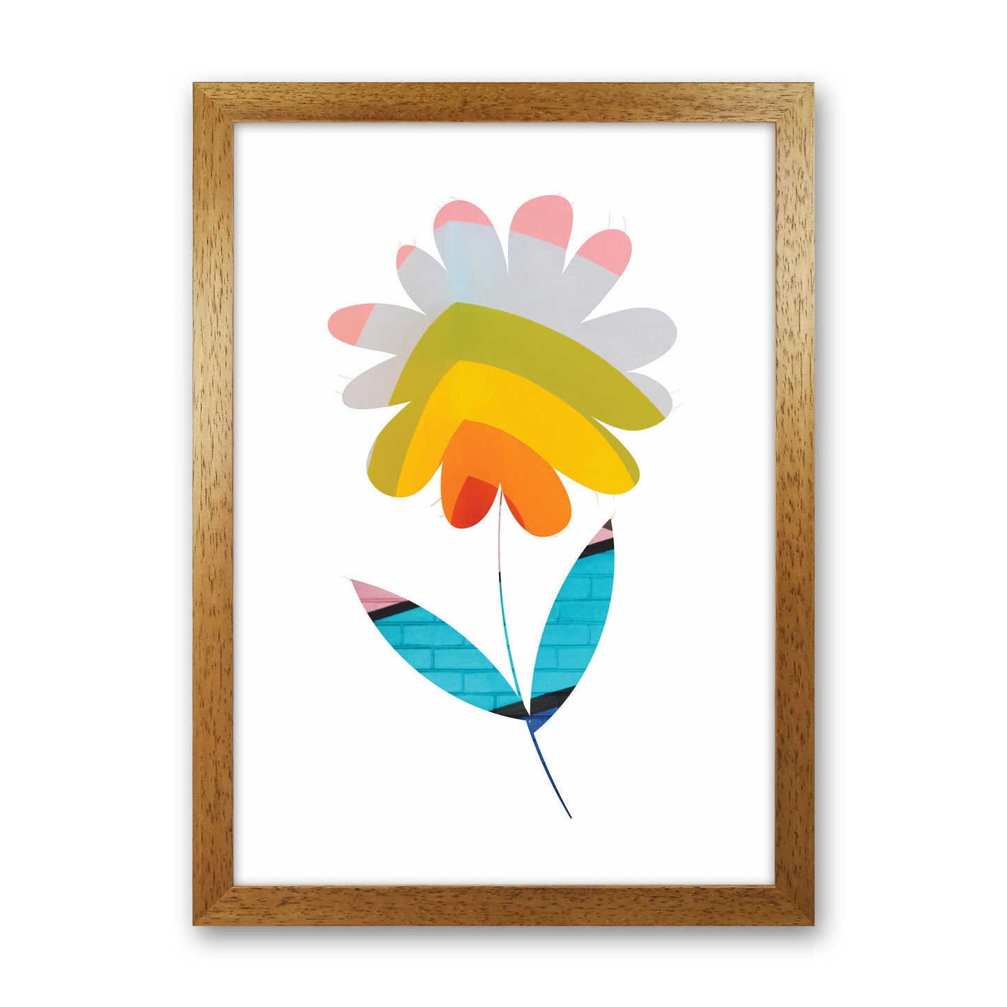 Graffiti Flower I Art Print by Seven Trees Design Oak Grain
