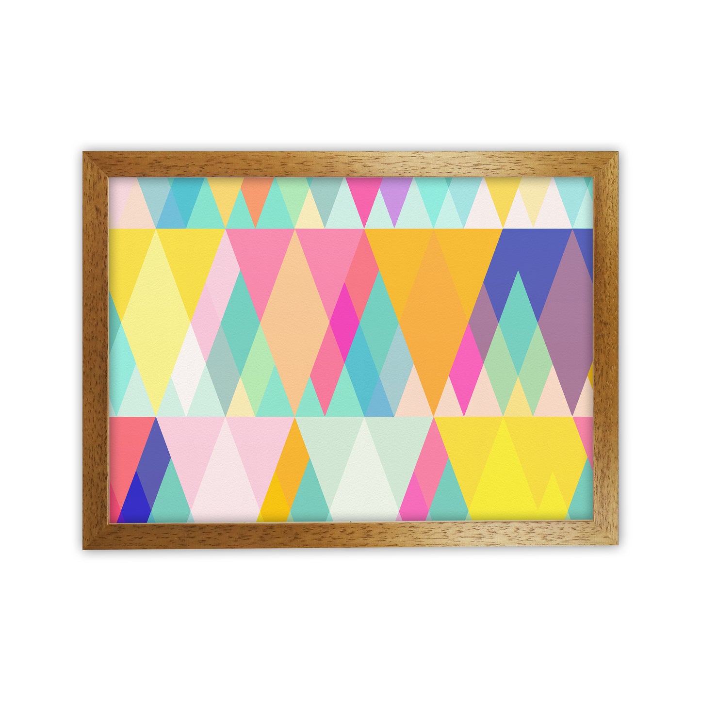Happy Geometry Abstract Art Print by Seven Trees Design