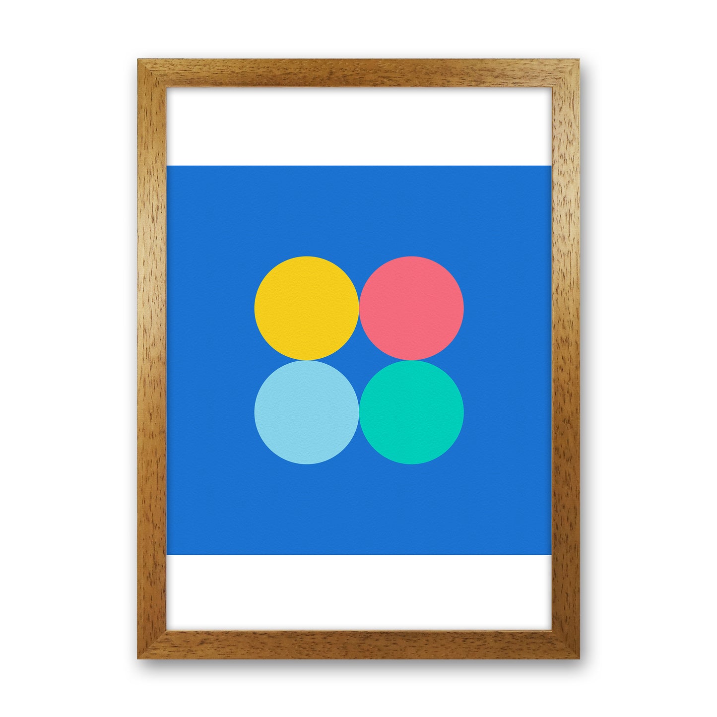 Happy shapes I Circles Art Print by Seven Trees Design Oak Grain