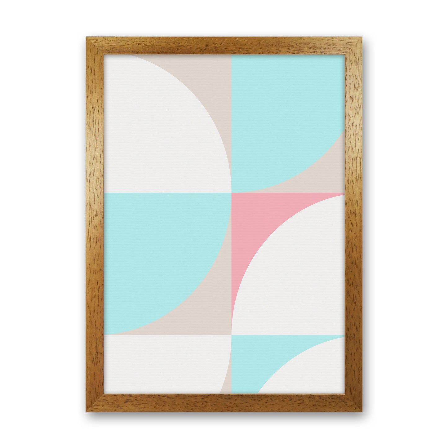 Scandinavian Shapes I Abstract Art Print by Seven Trees Design Oak Grain