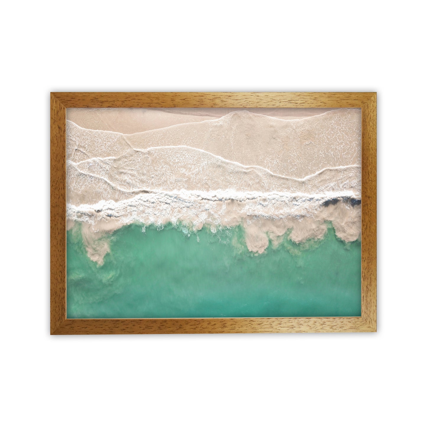 Sea From The Sky Photography Art Print by Seven Trees Design Oak Grain