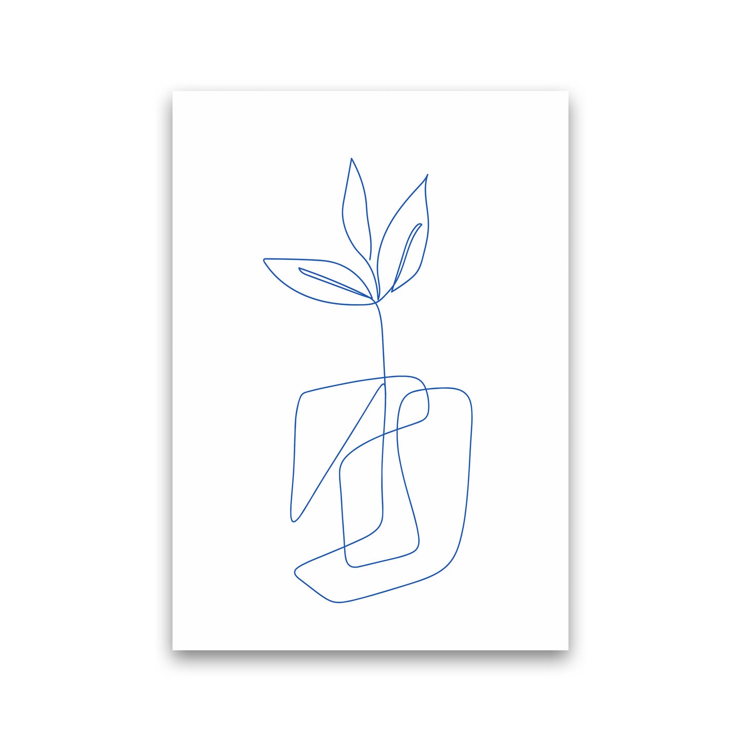One Line Botanical II Art Print by Seven Trees Design Print Only