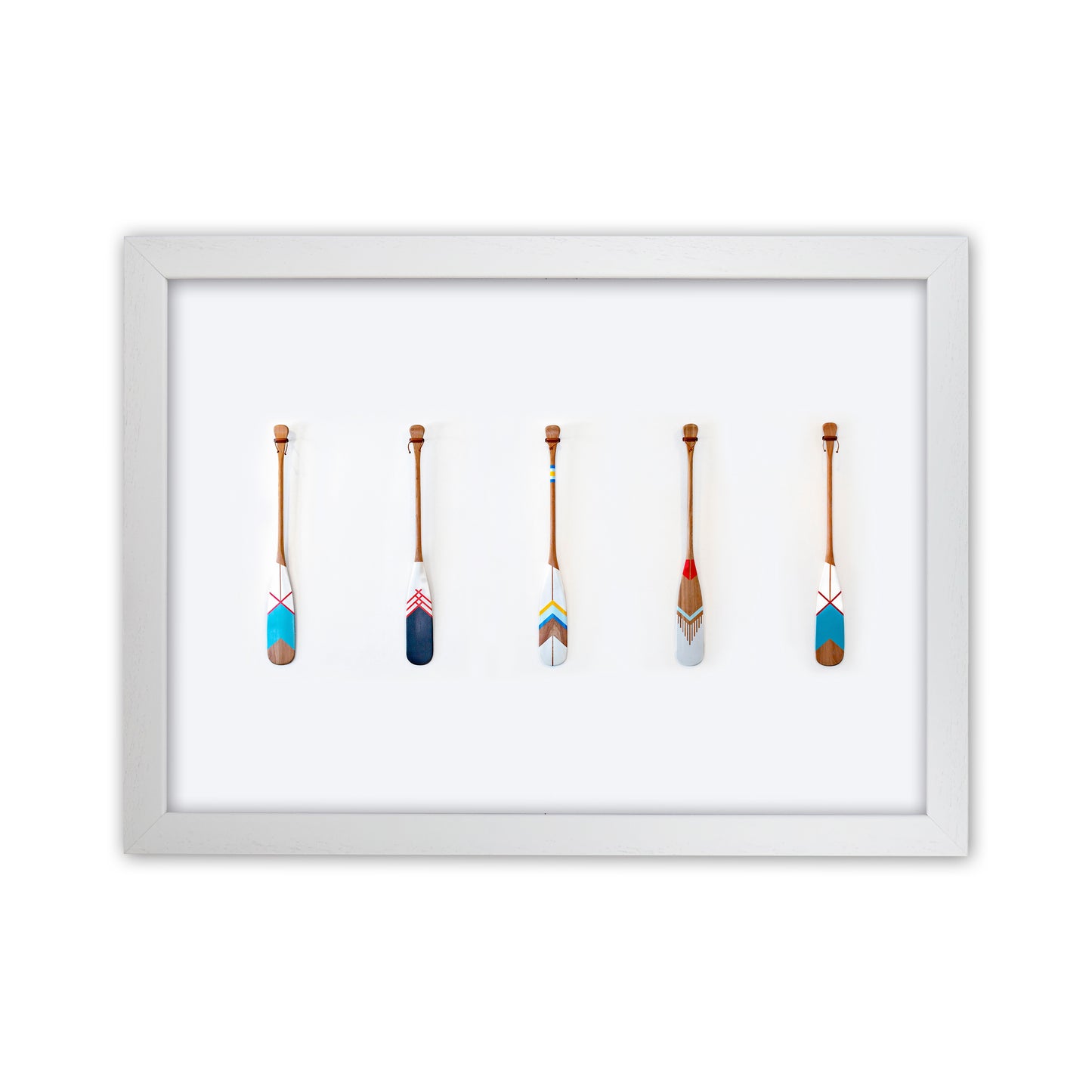 Five Oars Photography Art Print by Seven Trees Design White Grain
