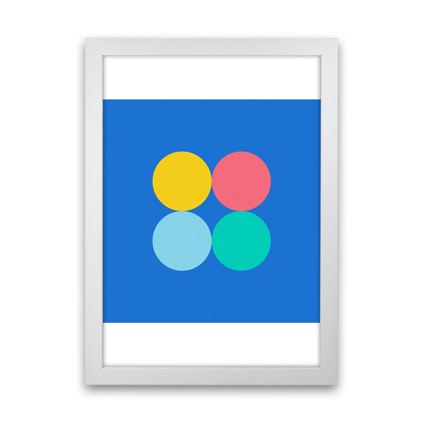 Happy shapes I Circles Art Print by Seven Trees Design White Grain