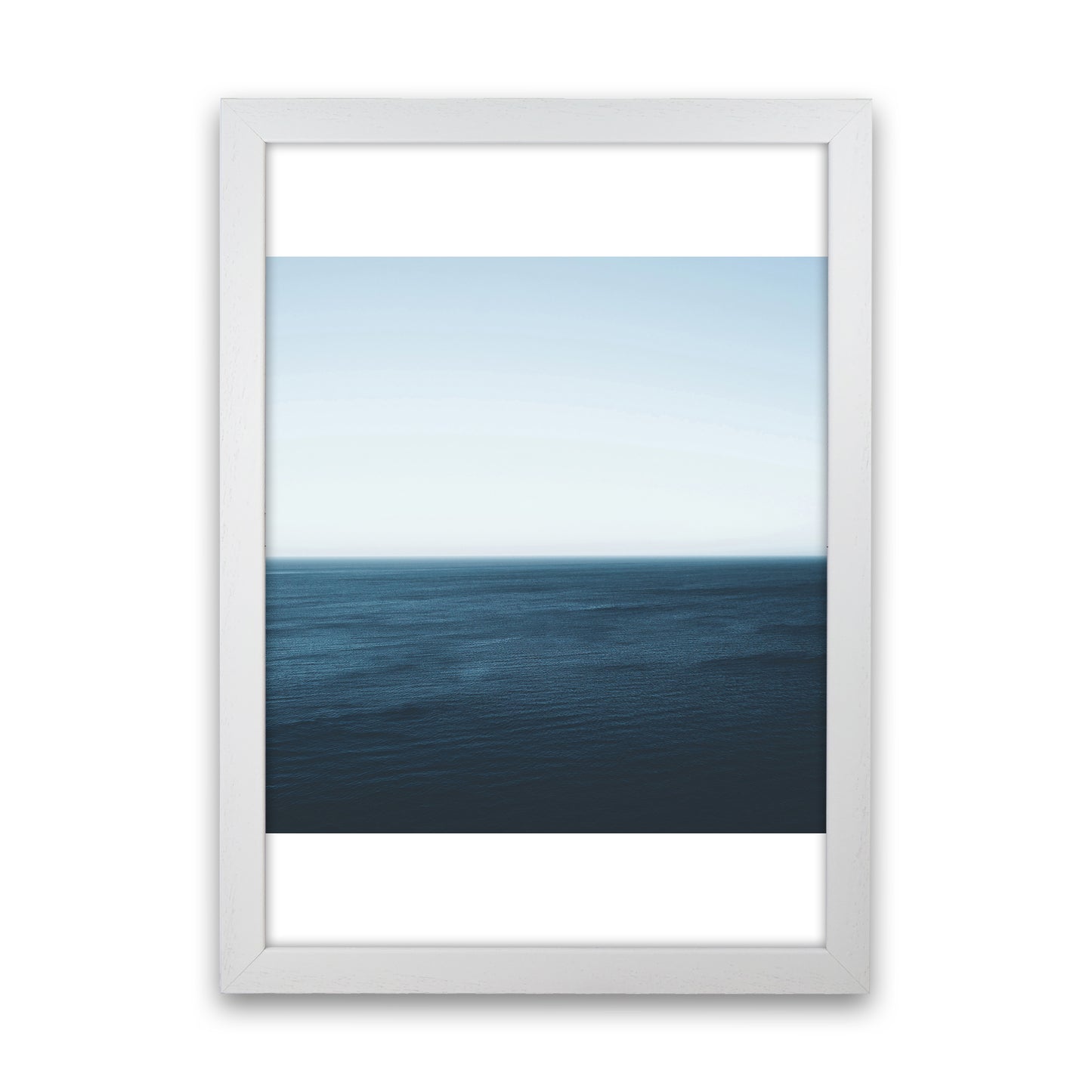 Minimal Ocean Photography Art Print by Seven Trees Design White Grain