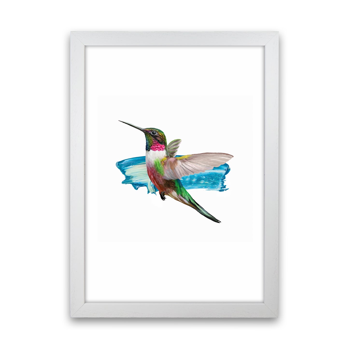 Modern Humingbird II Art Print by Seven Trees Design