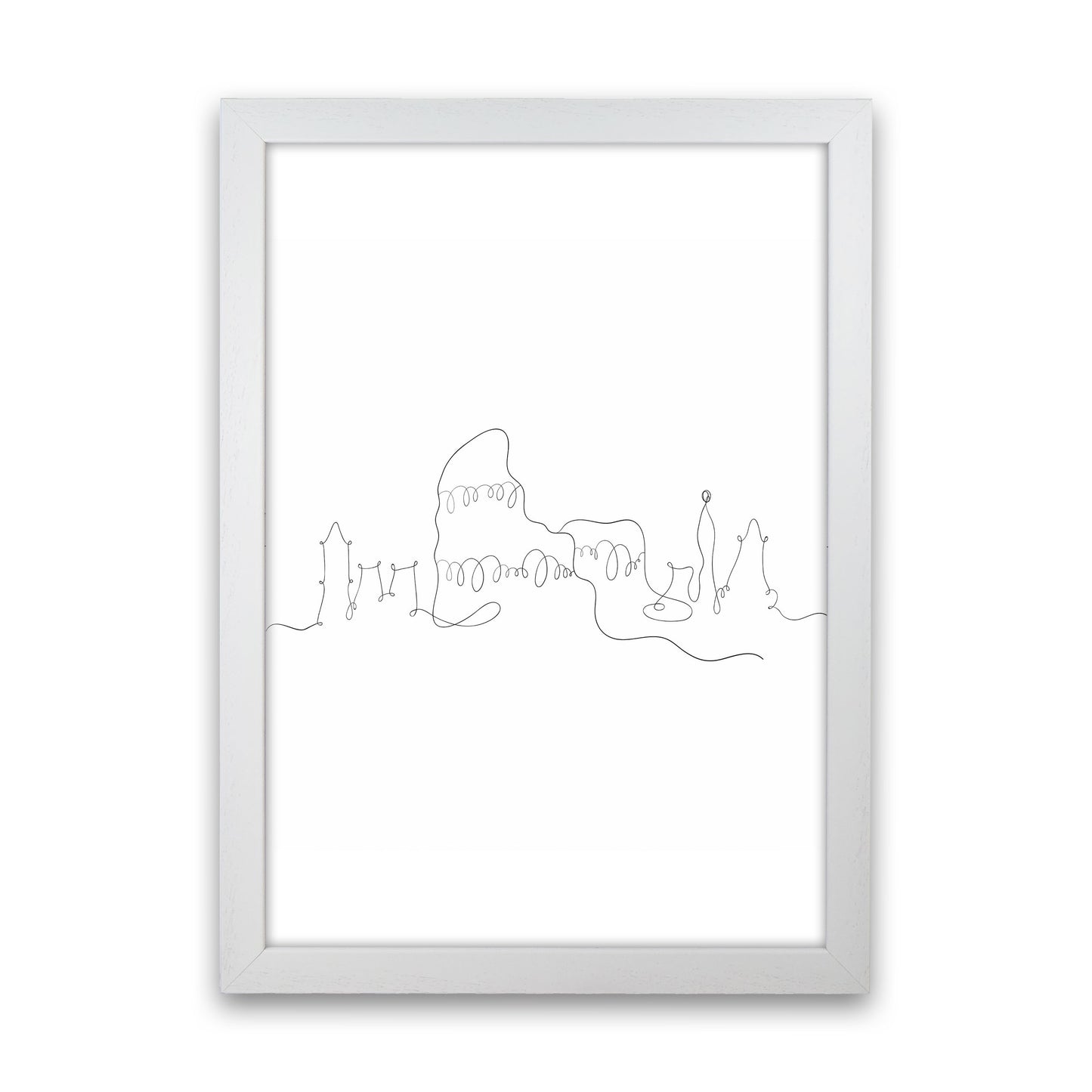 One Line Rome Art Print by Seven Trees Design White Grain