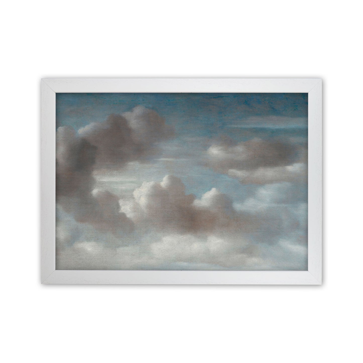 The Clouds Painting Art Print by Seven Trees Design White Grain