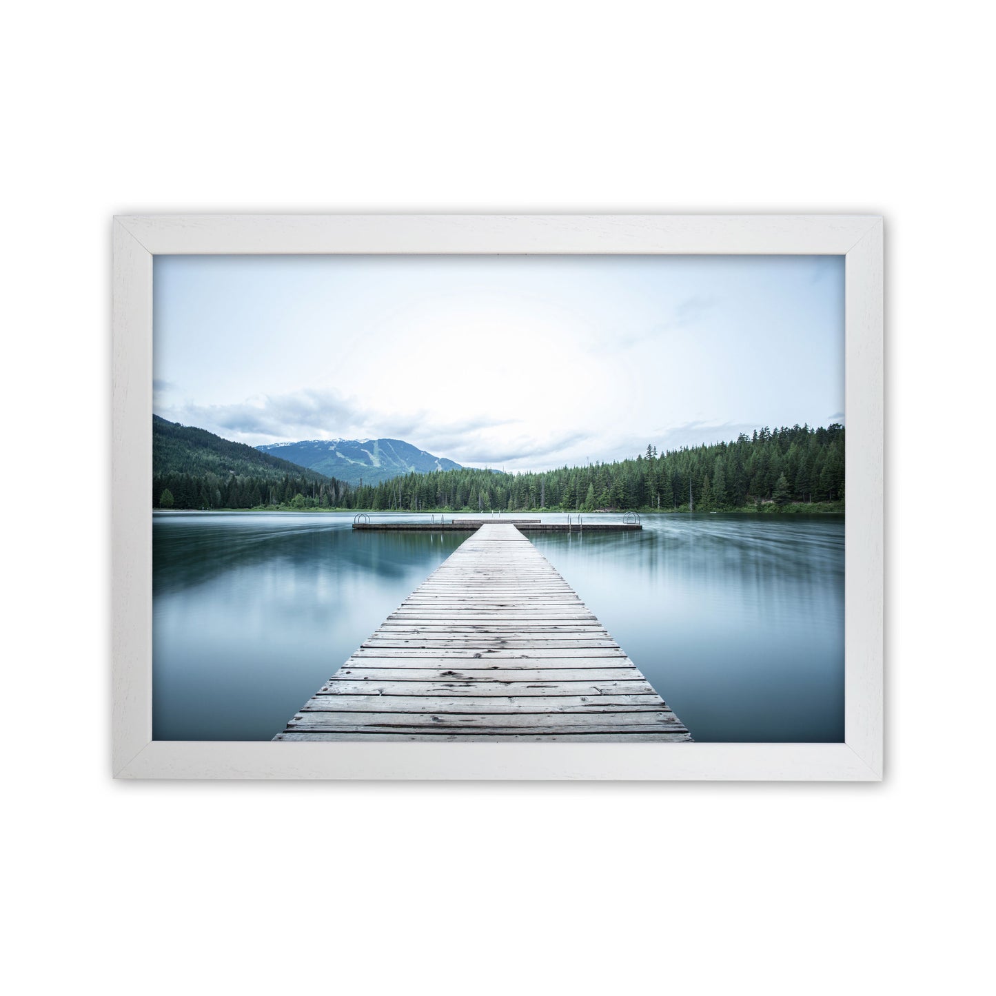 The Lake Art Print by Seven Trees Design White Grain