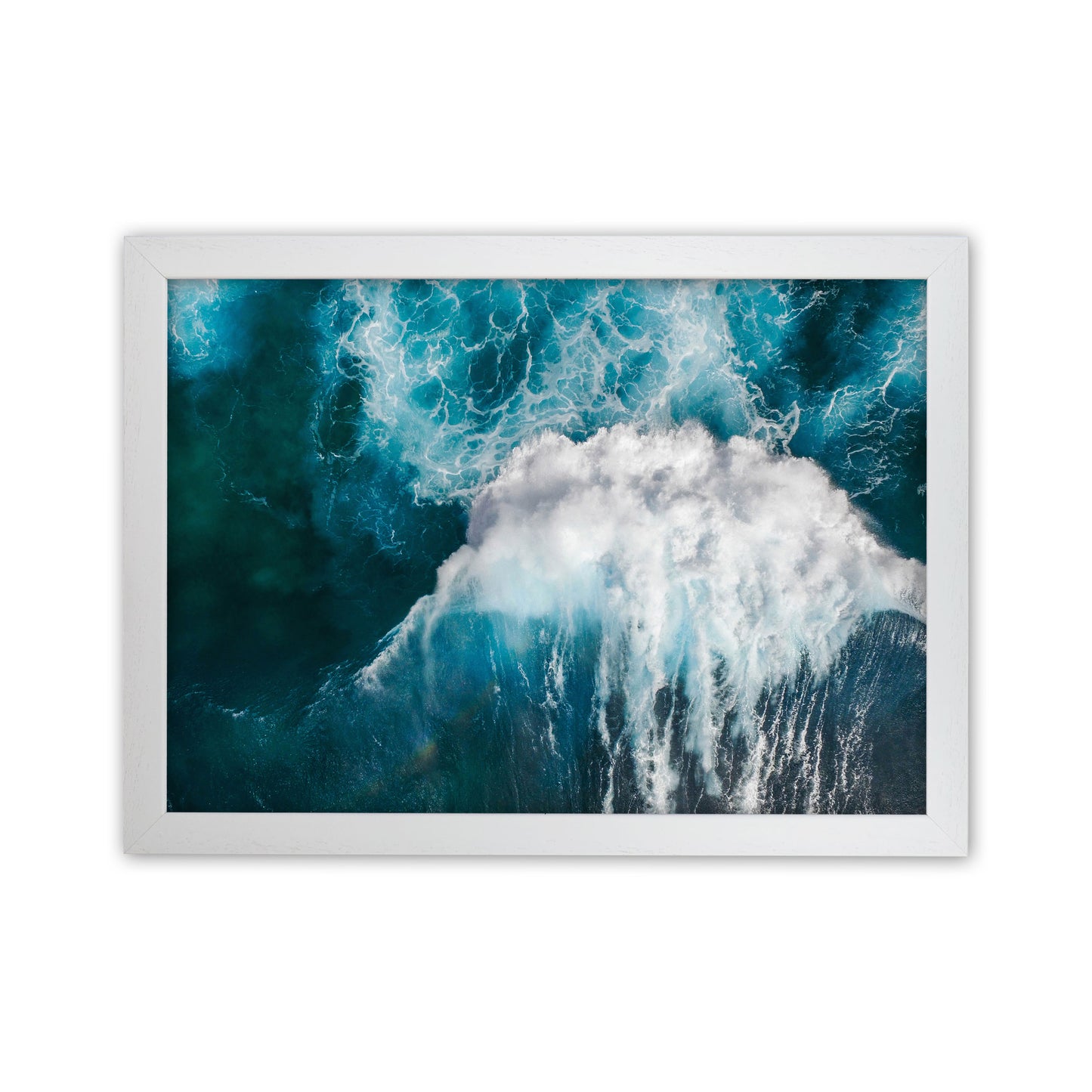 The wave Art Print by Seven Trees Design White Grain