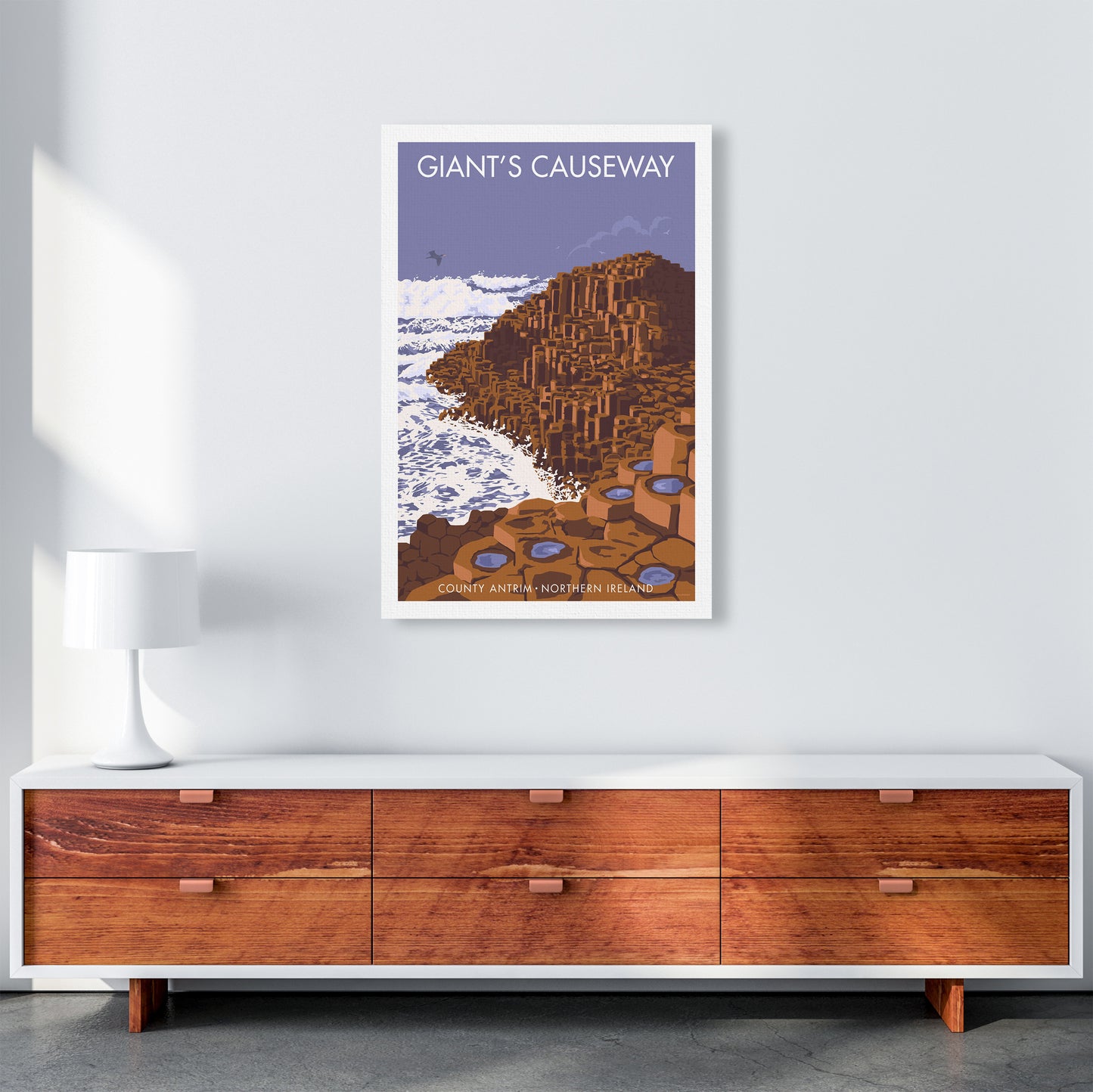 NI Giant'S Causeway Art Print by Stephen Millership A1 Canvas