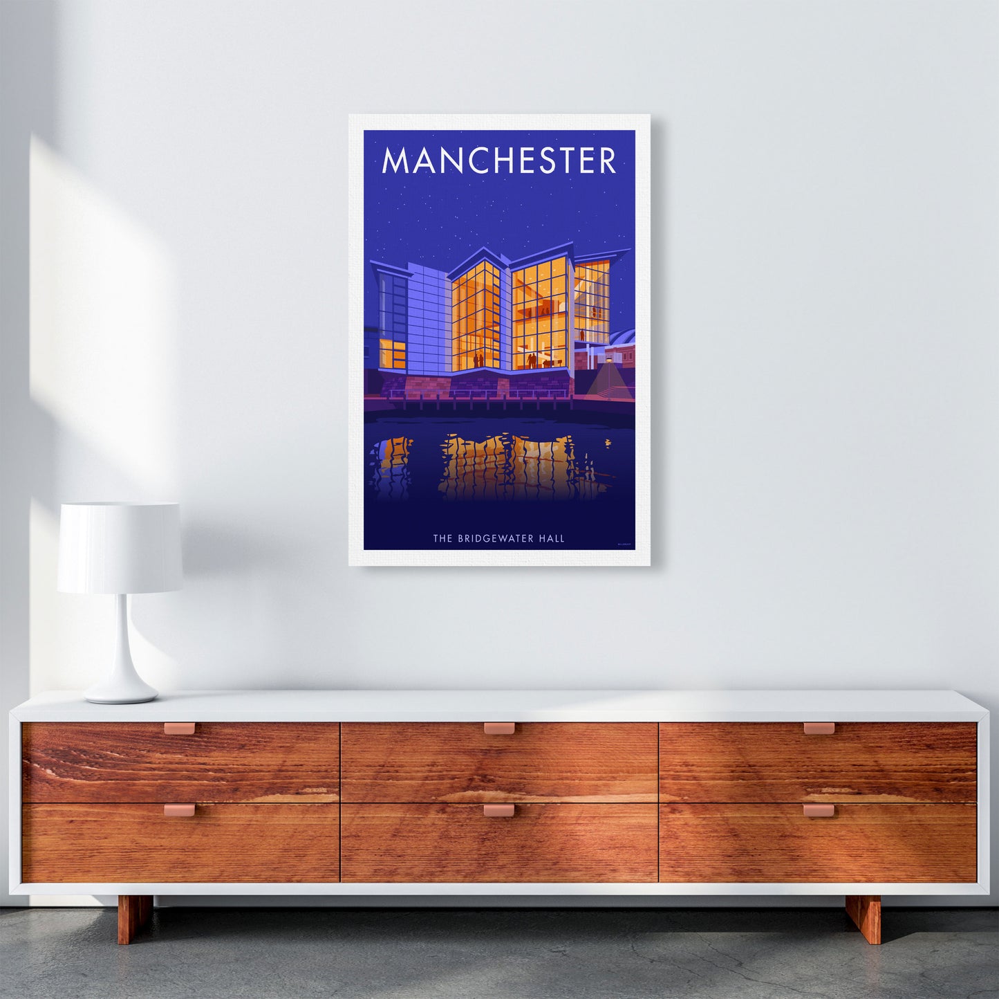 Manchester by Stephen Millership A1 Canvas