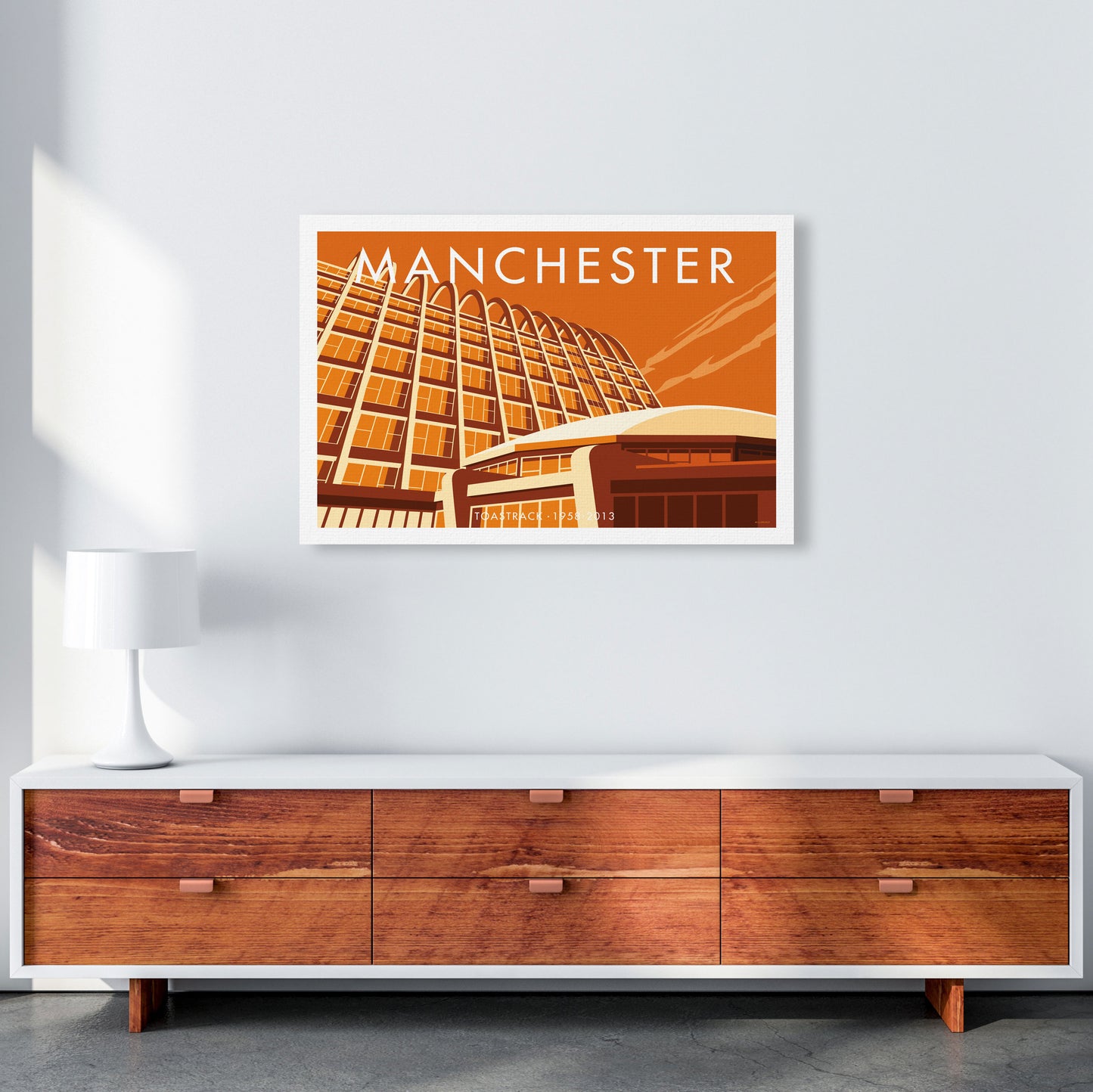 Manchester by Stephen Millership A1 Canvas