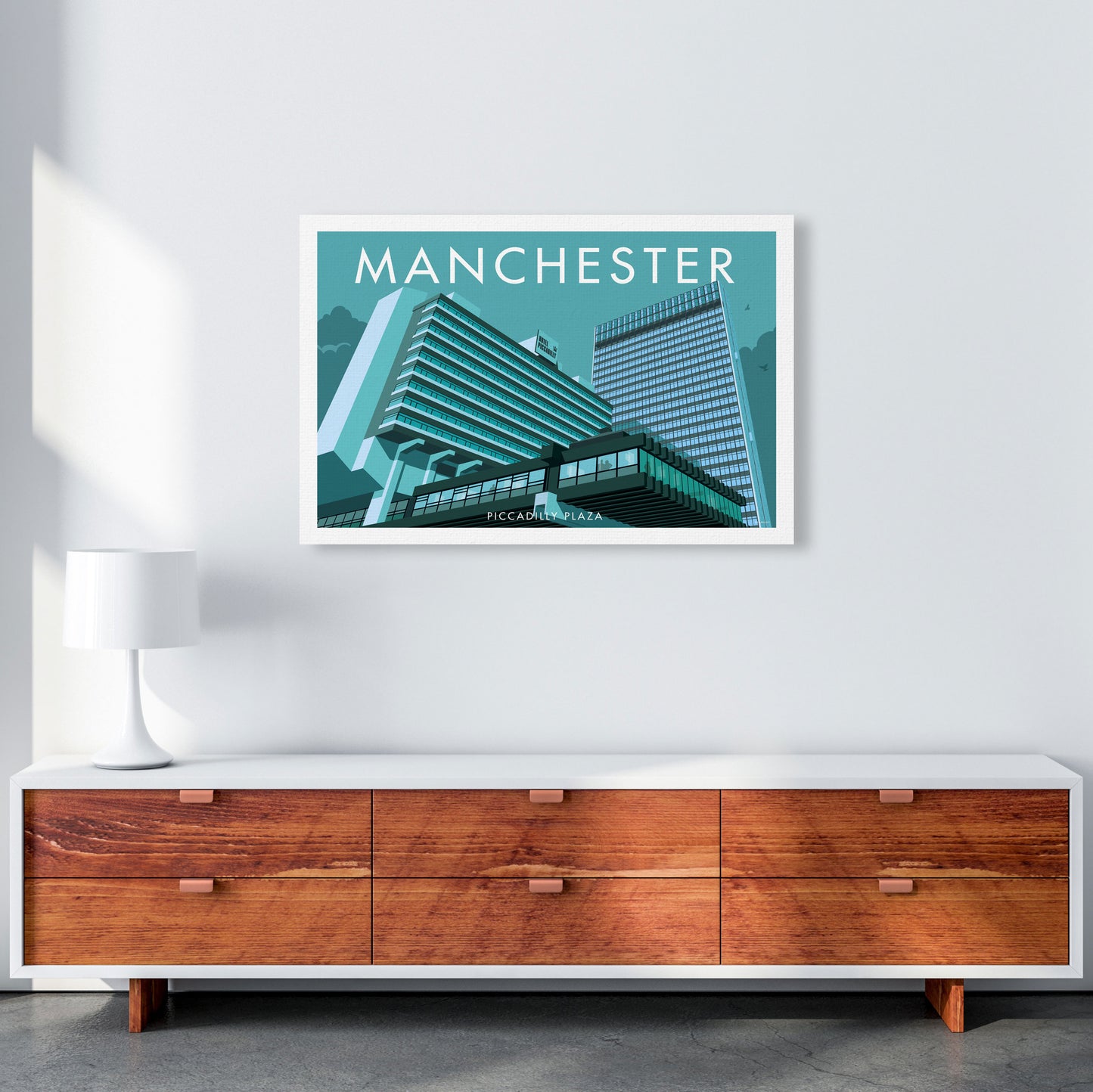Manchester by Stephen Millership A1 Canvas