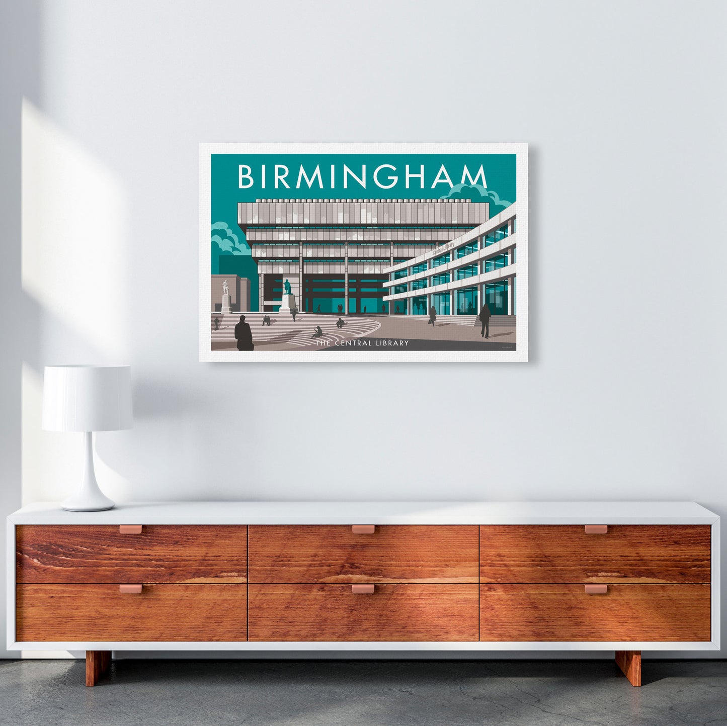 Birmingham by Stephen Millership A1 Canvas