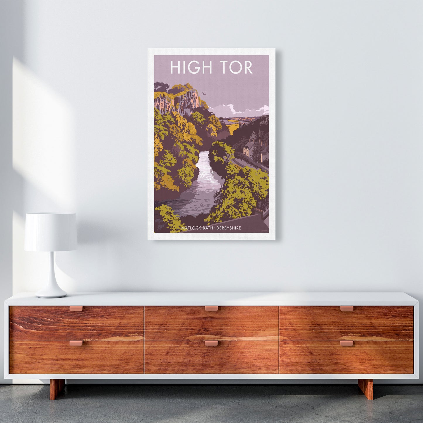 High Tor Art Print by Stephen Millership A1 Canvas