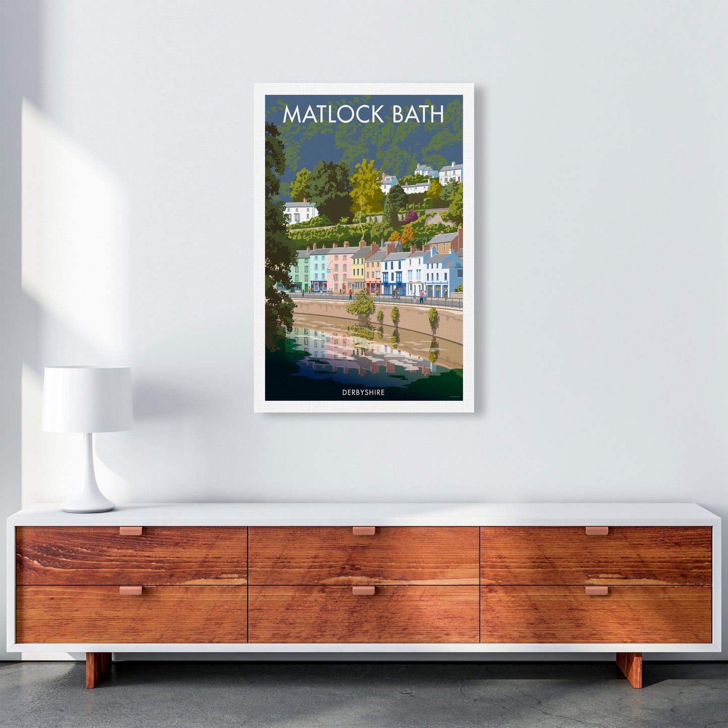 Matlock Bath Art Print by Stephen Millership A1 Canvas