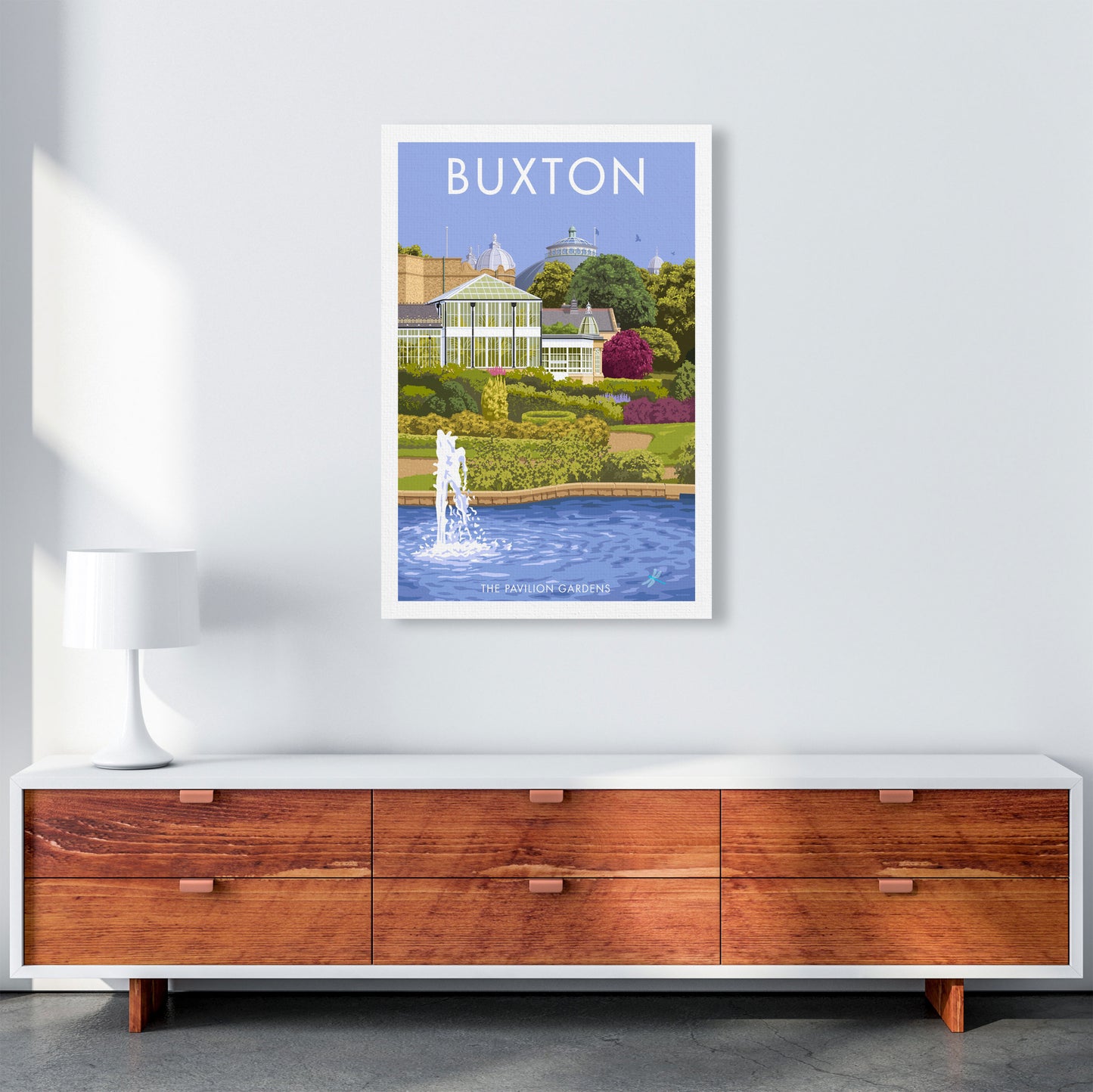 Buxton Derbyshire Travel Art Print by Stephen Millership A1 Canvas