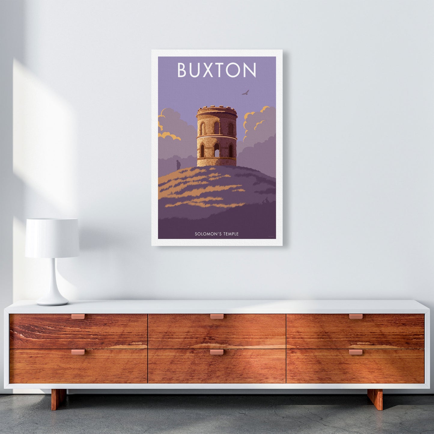 Buxton Solomon's Temple Derbyshire Travel Art Print by Stephen Millership A1 Canvas