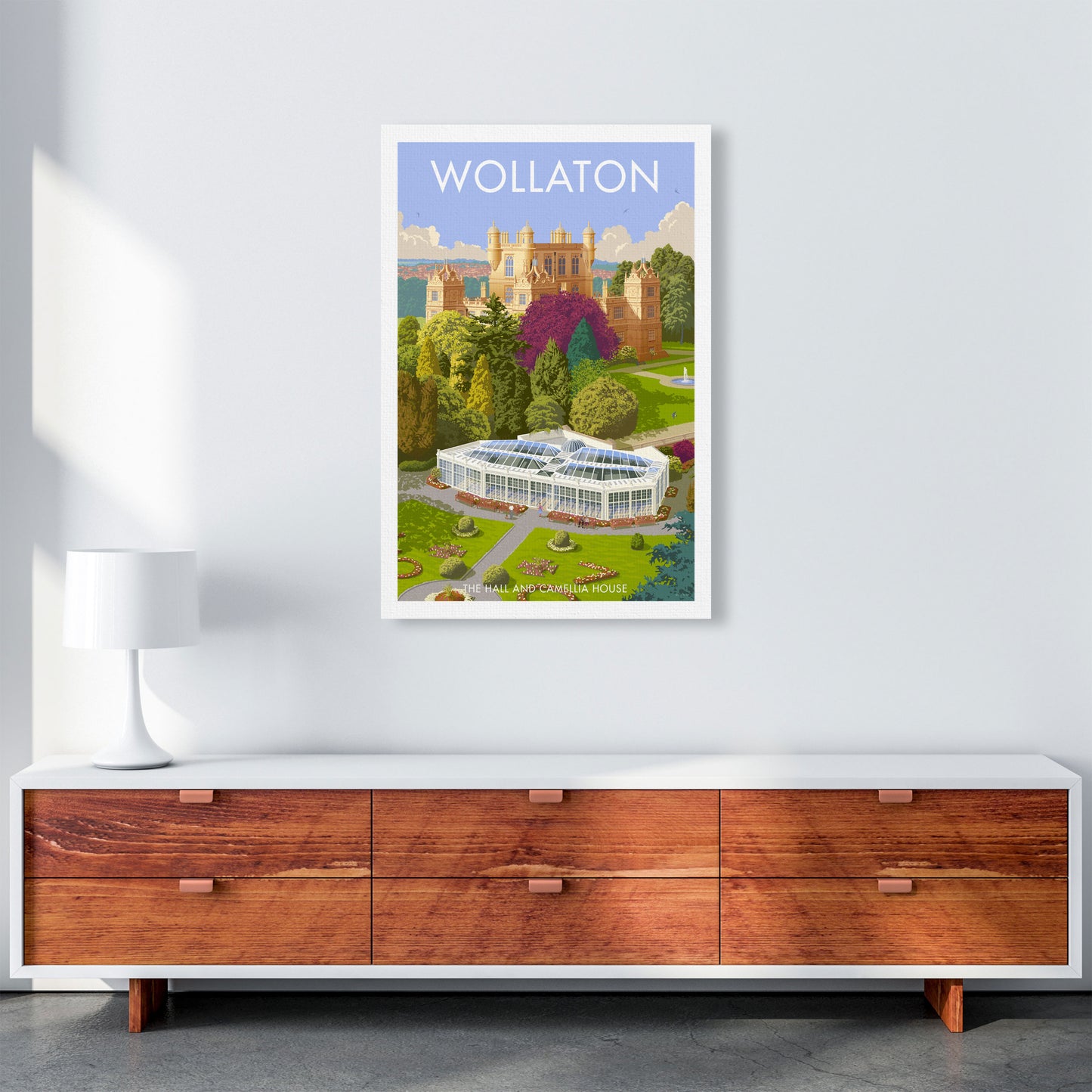 Nottingham Wollaton Hall Art Print by Stephen Millership A1 Canvas