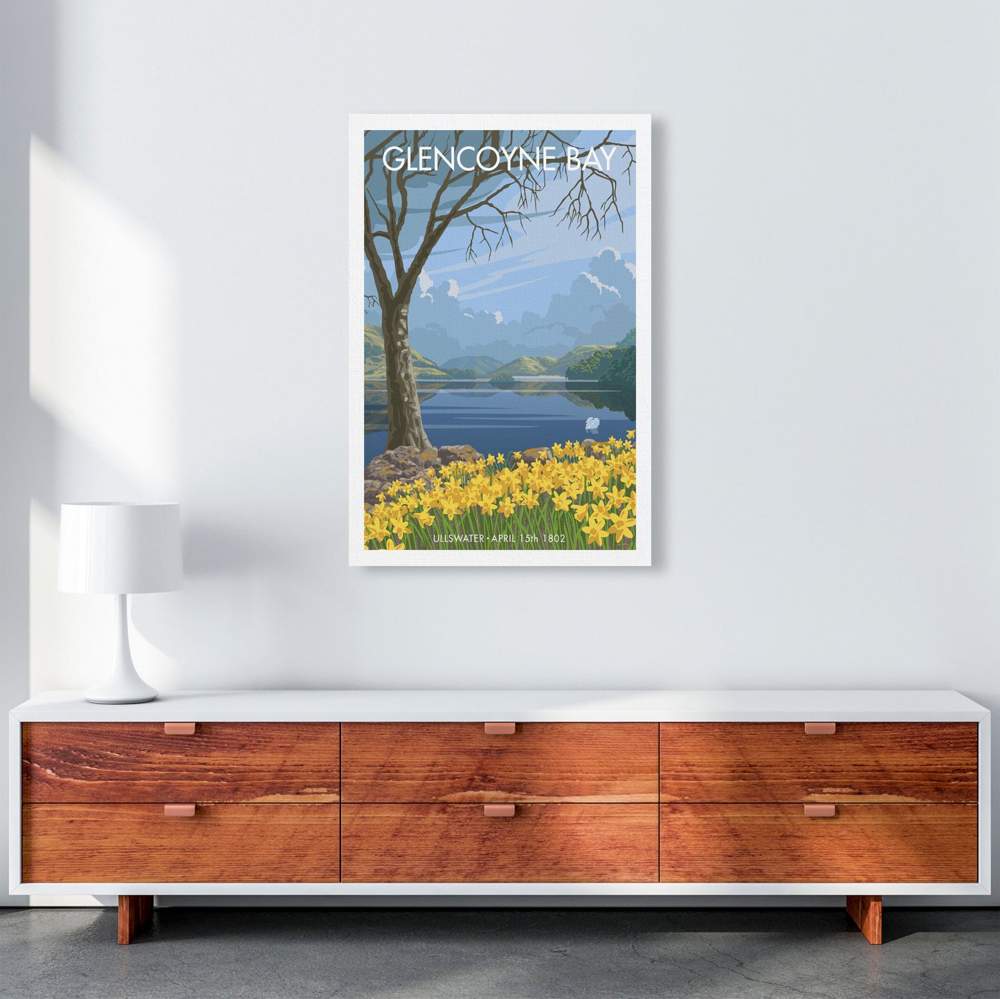 Glencoyne Bay Ullswater Art Print by Stephen Millership A1 Canvas