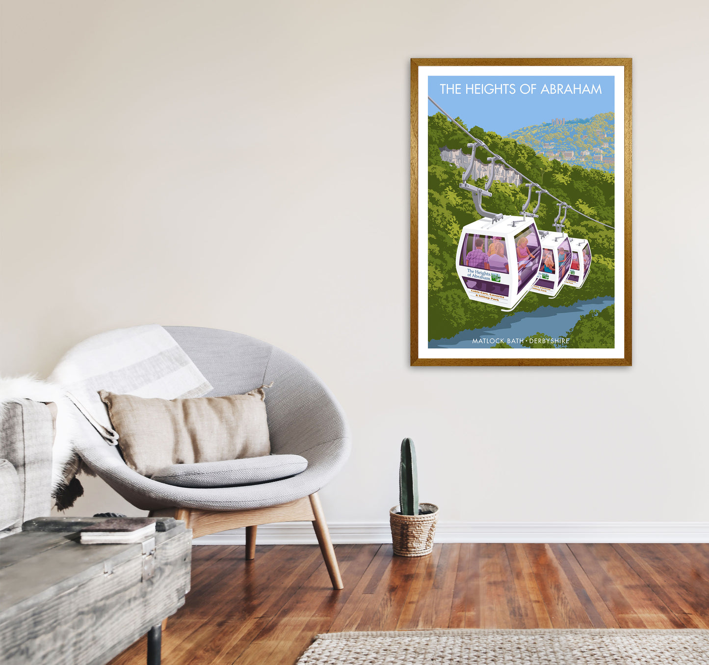 The Heights Of Abraham Art Print by Stephen Millership A1 Print Only
